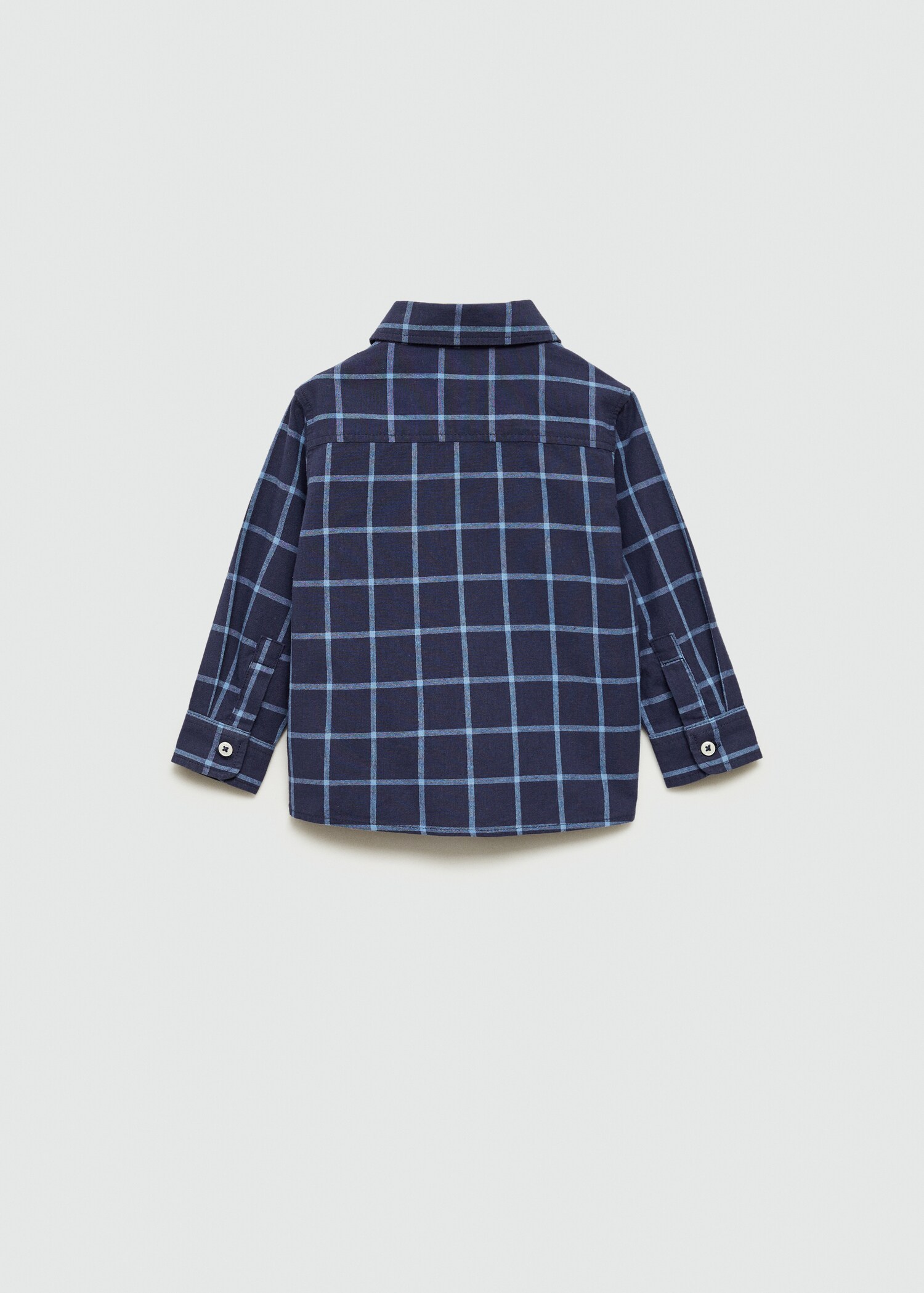 Check cotton shirt - Reverse of the article
