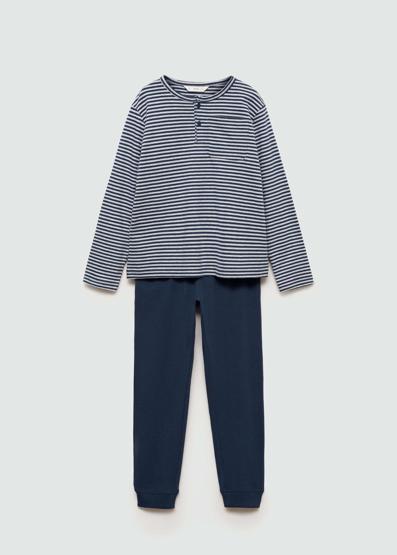 Striped cotton long pyjama - Article without model