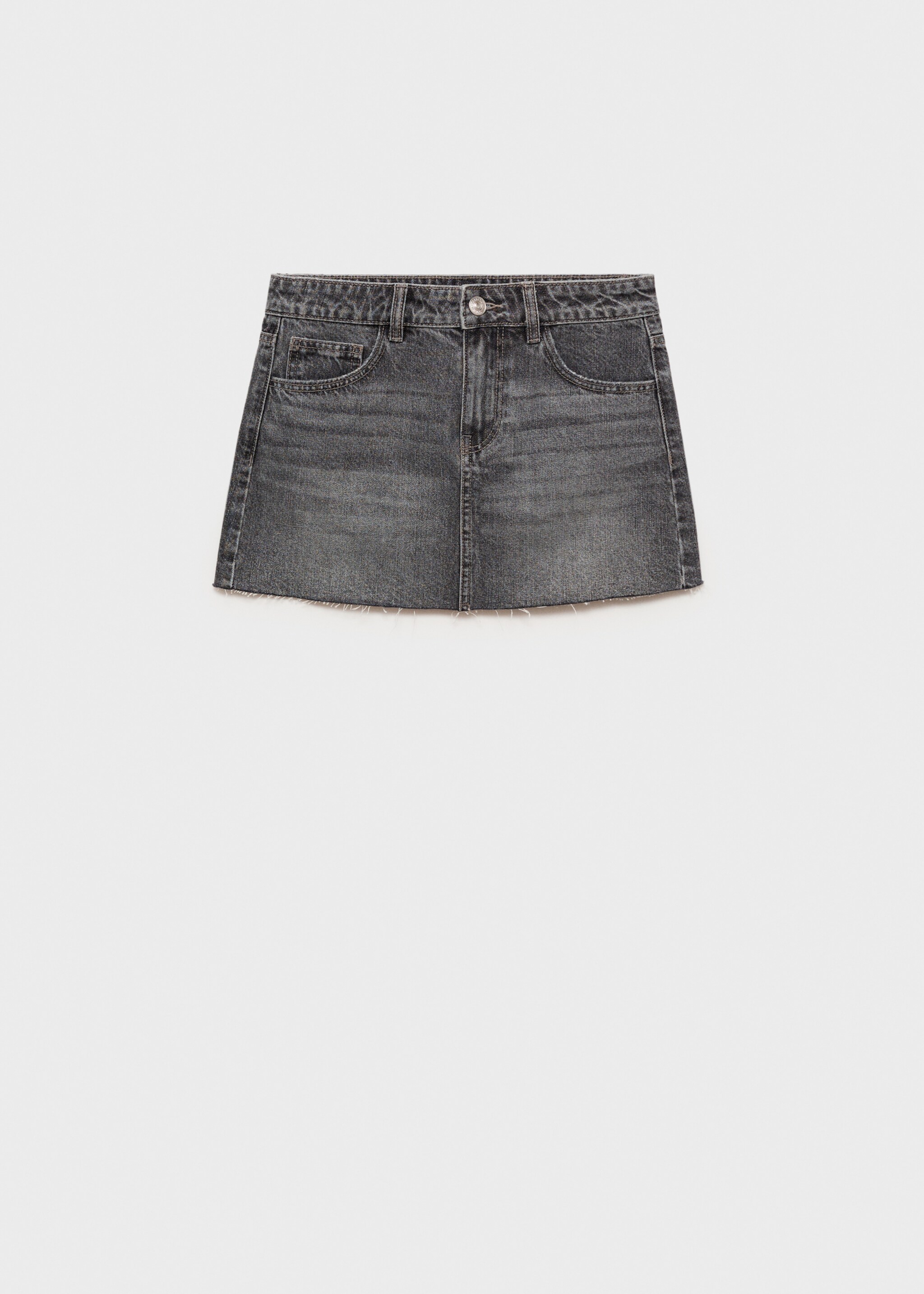 Minifalda vaquera - Artículo sin modelo, Gris oscuro. Ref: 77084780-00.