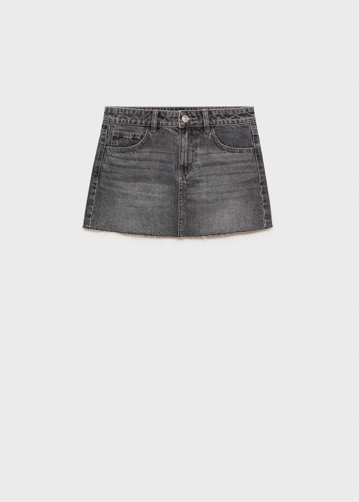 Denim mini-skirt Teen MANGO Niger1