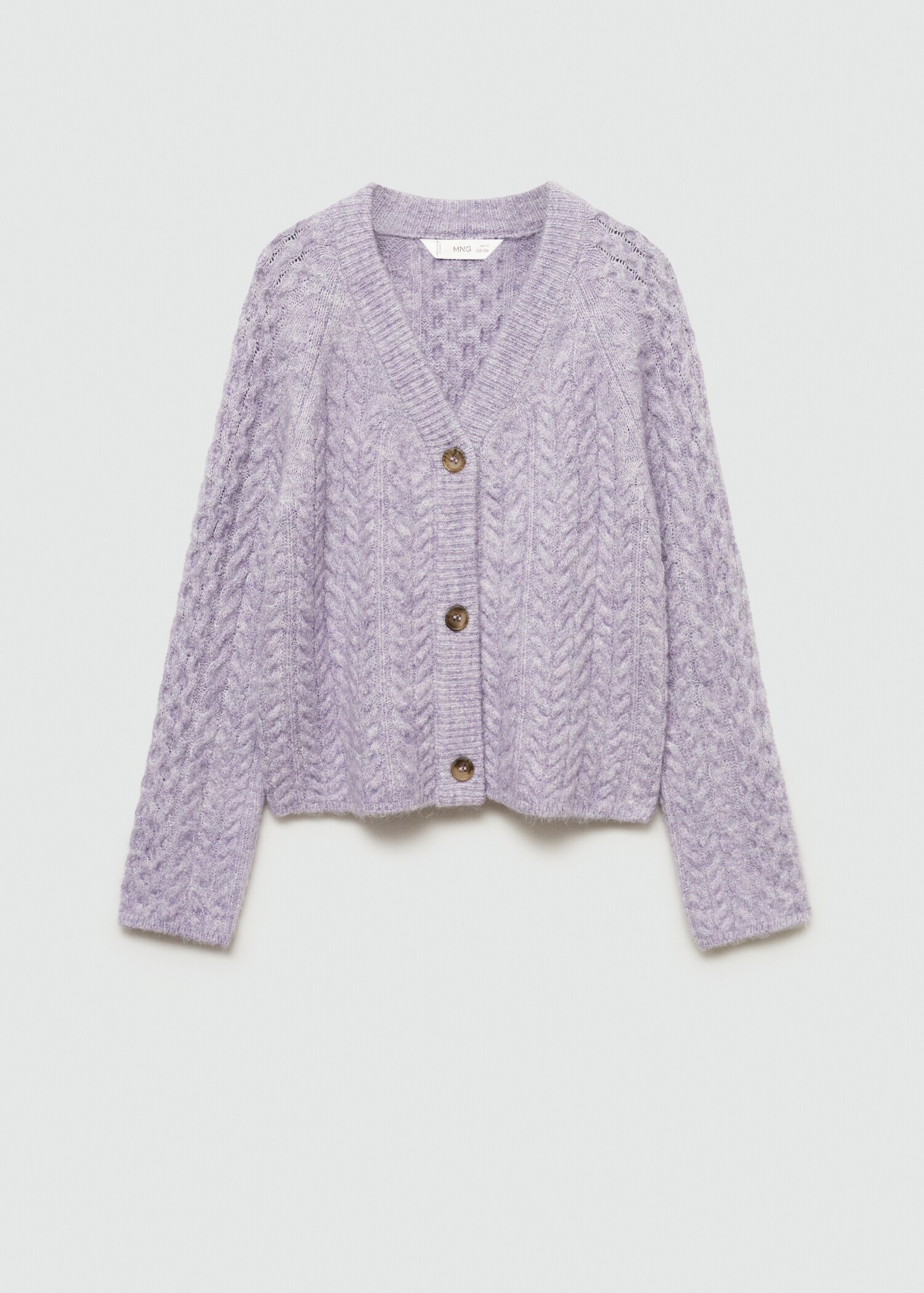 Knitted braided cardigan - Article without model