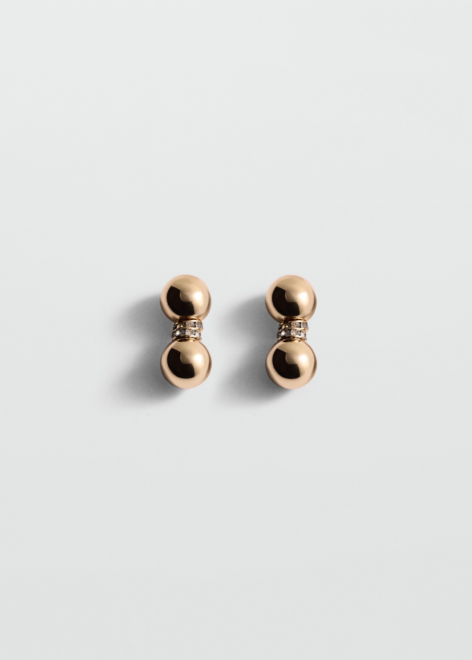 Earrings with combined crystals - Article without model