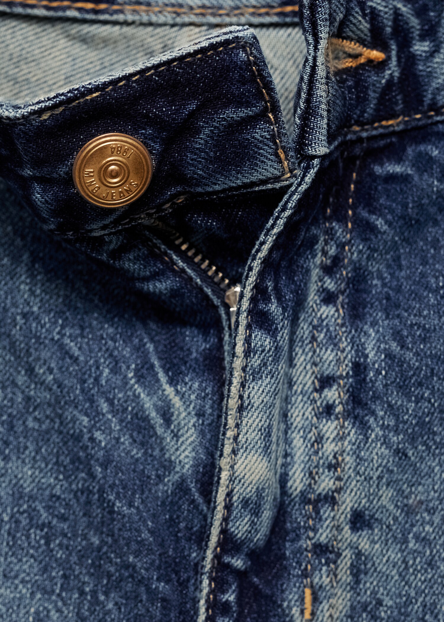 Wideleg denim bermuda shorts - Деталь изделия 8