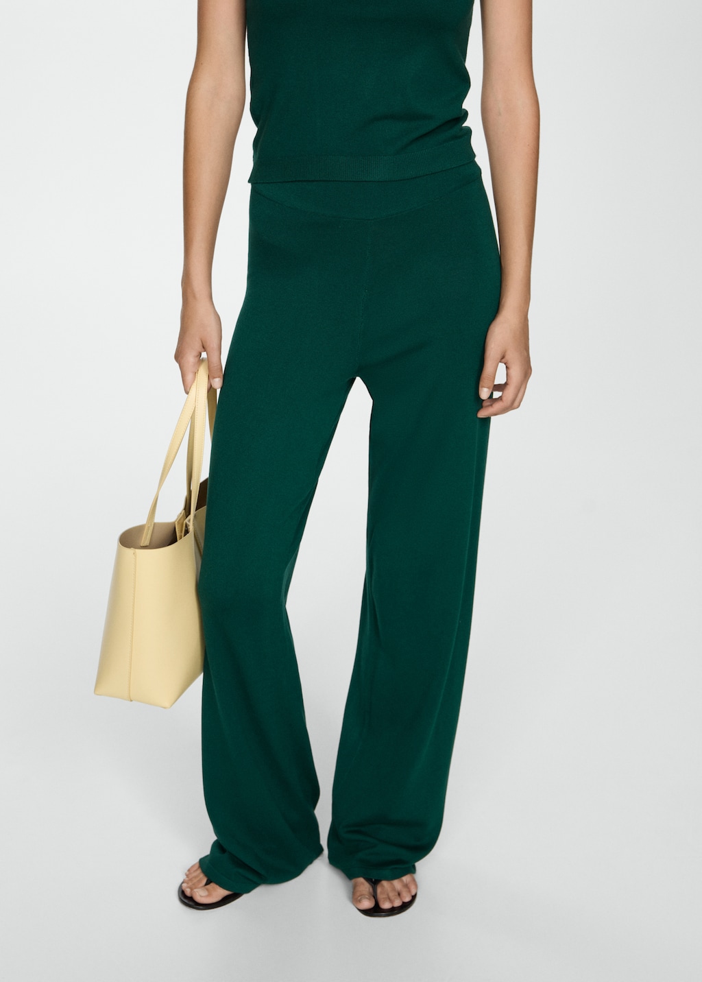 Mango Wideleg-Strickhose