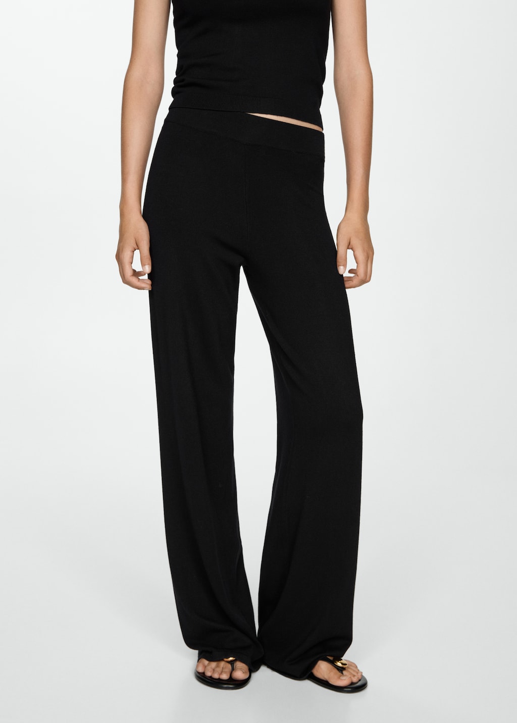Mango Wideleg-Strickhose