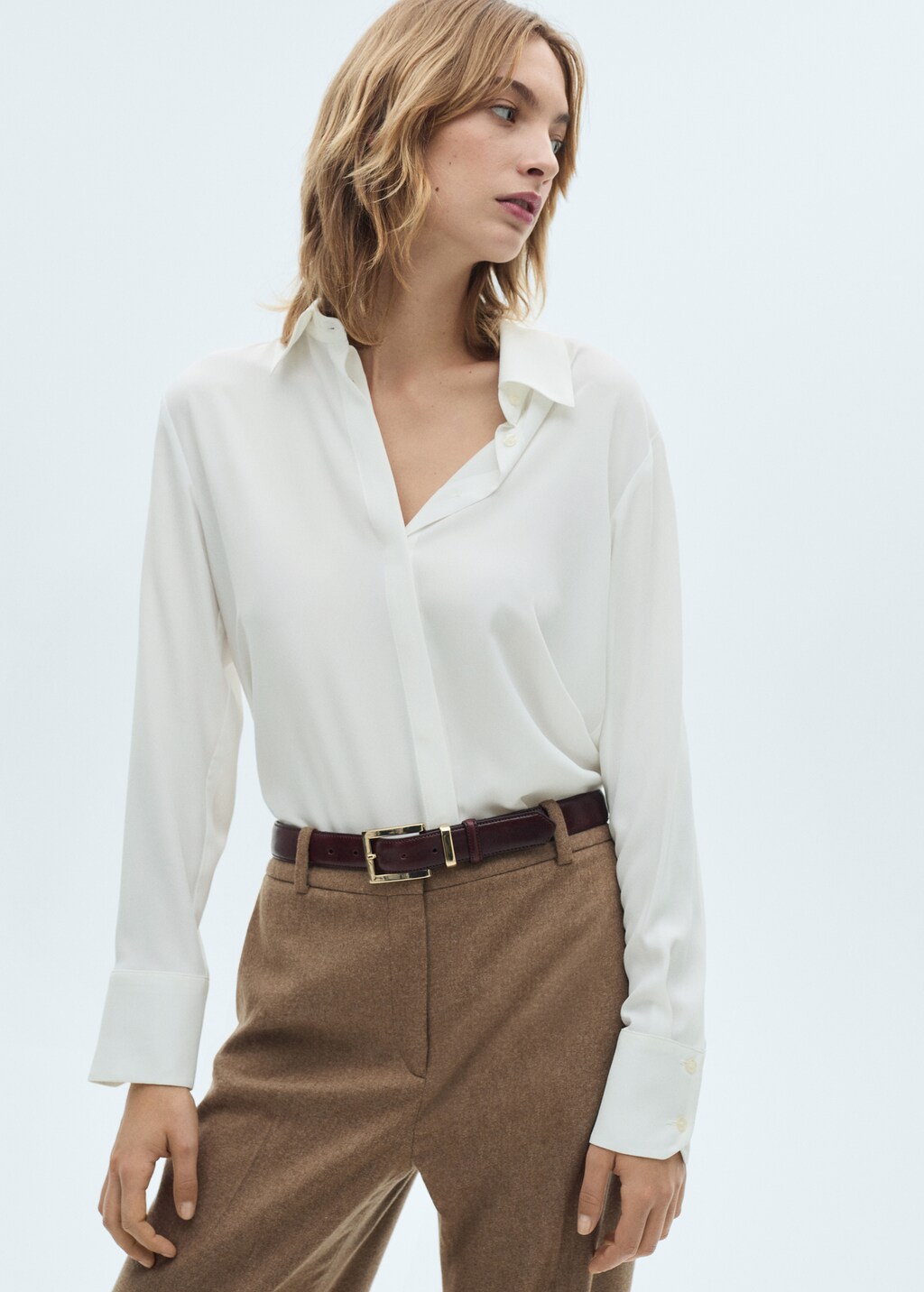 Long sleeve dress shirt womens 2025