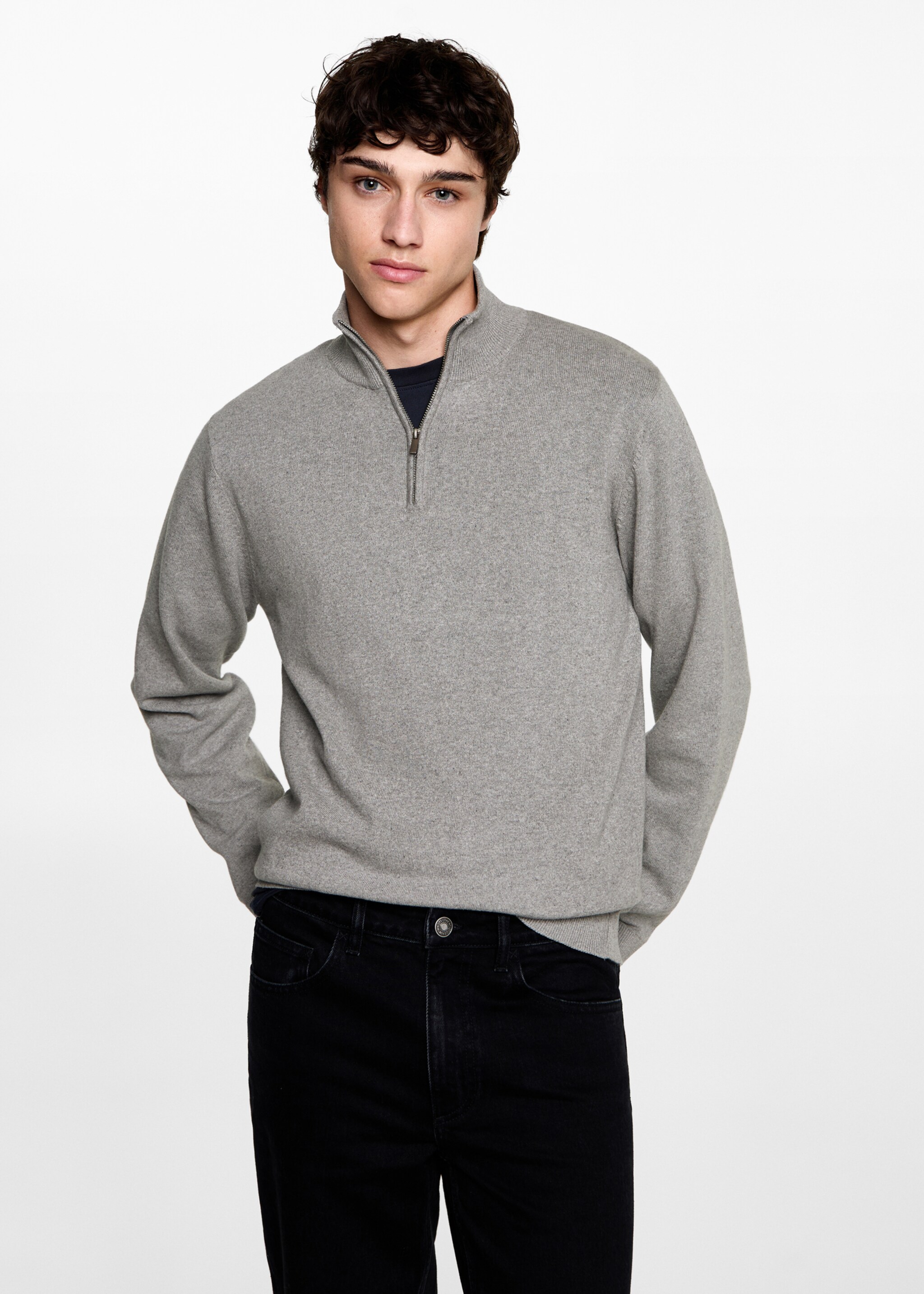 Funnel neck sweater - Medium plane