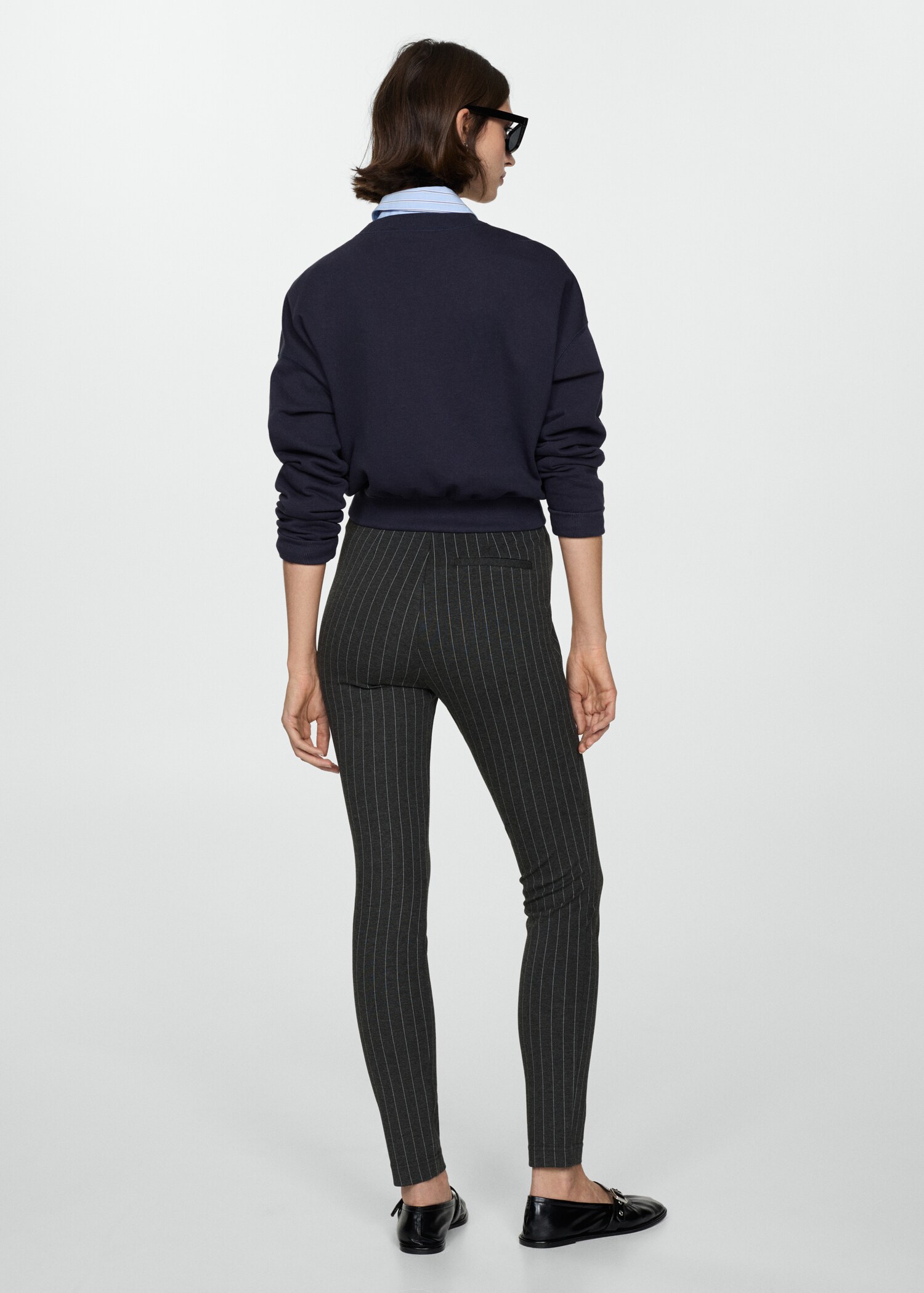 Leggings vita alta righe - Retro dell'articolo