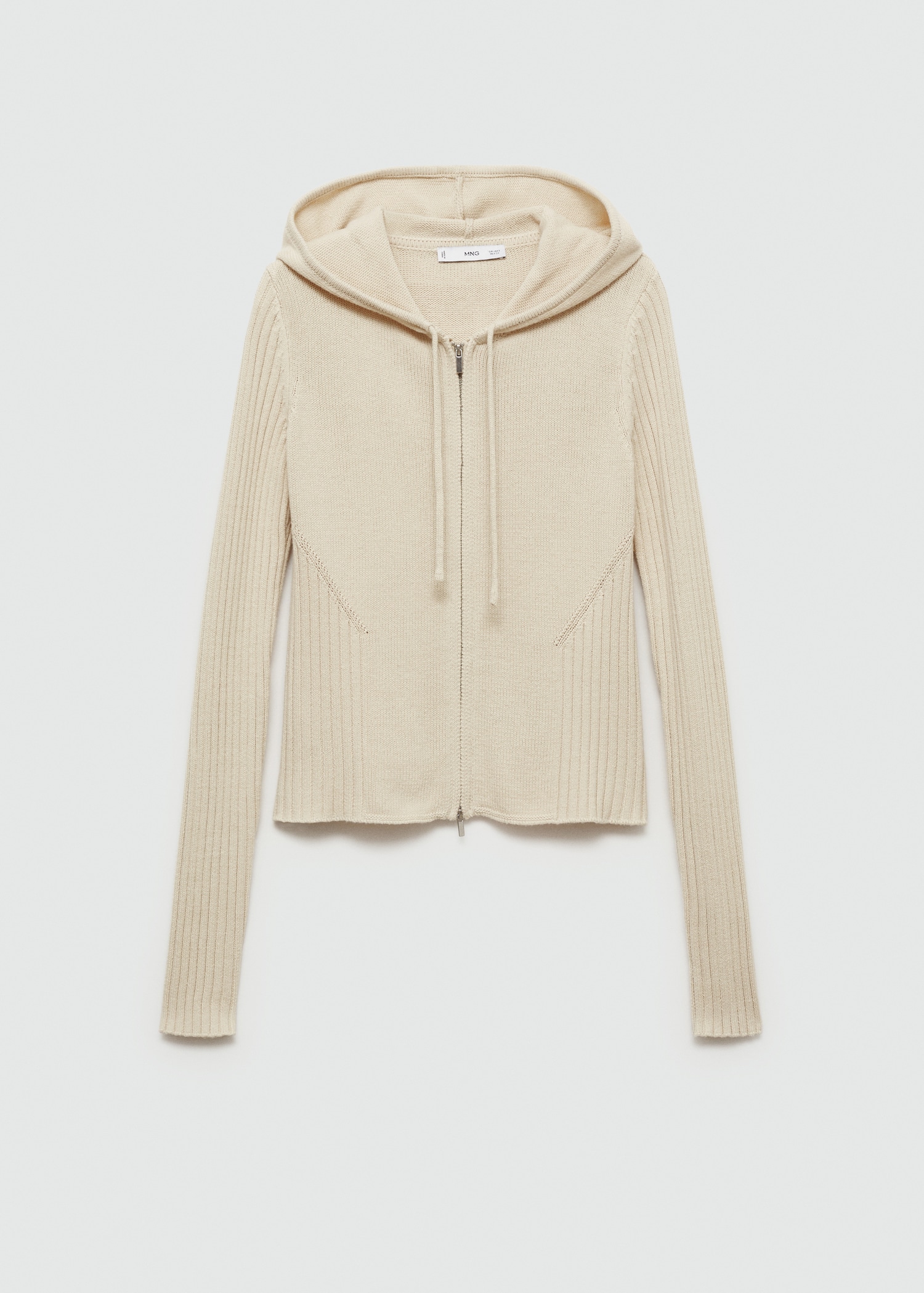 Cárdigan capucha cremallera Mujer MNG Ecuador - Main Image