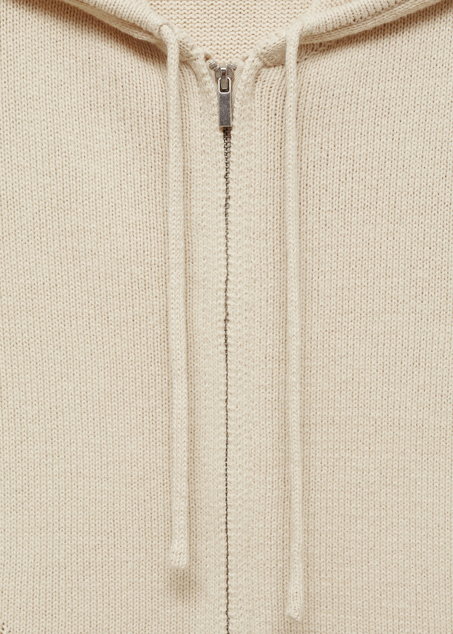 Zip hooded cardigan - Details of the article 8