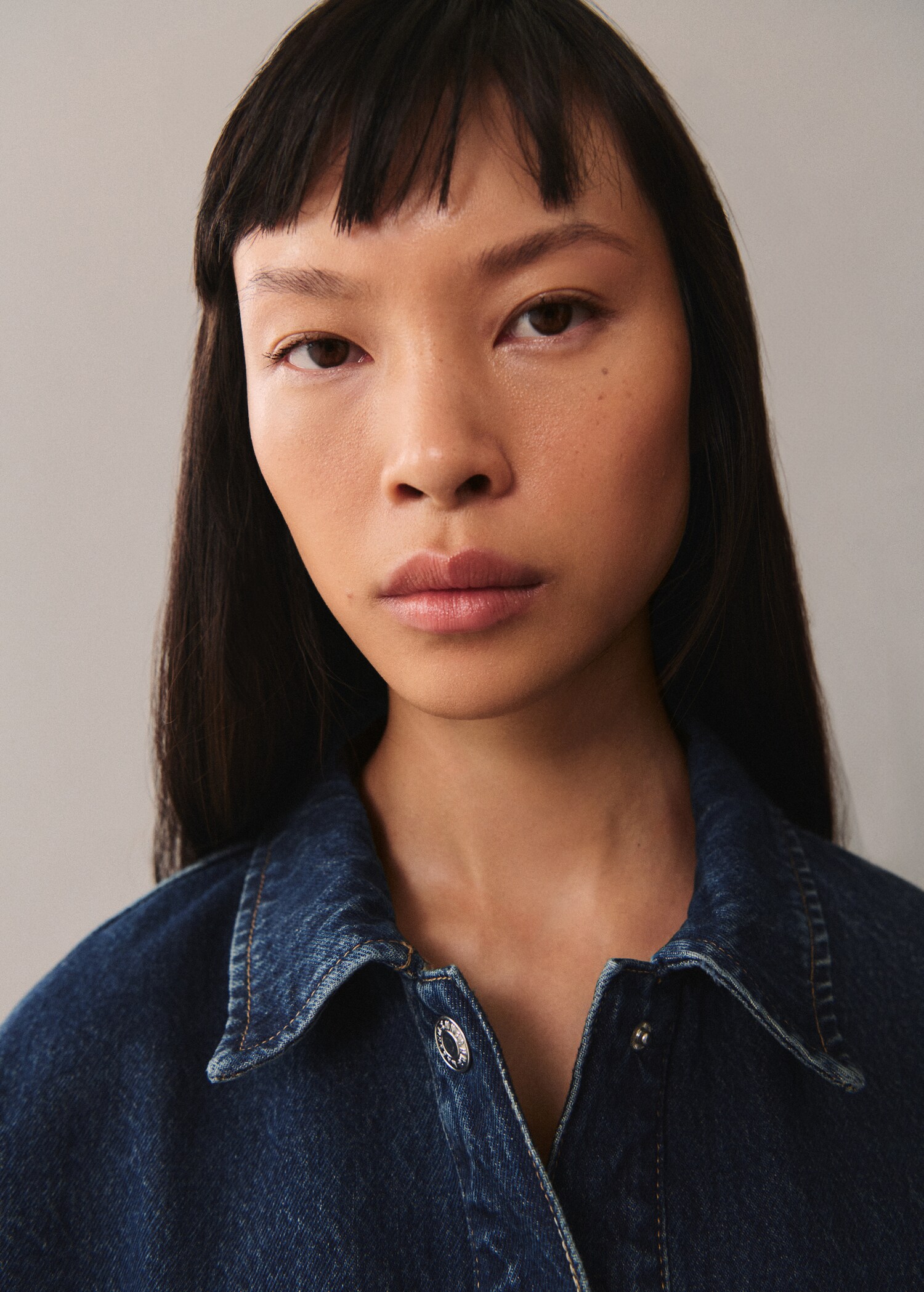 Denim jacket with bow - Details of the article 1