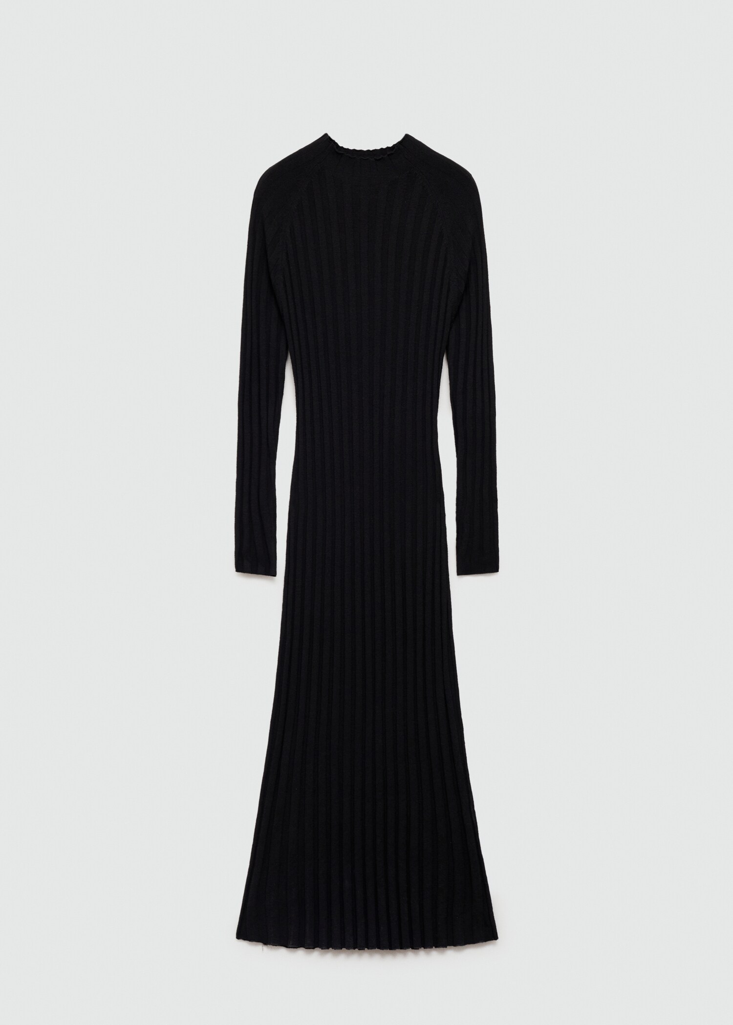 Perkins-neck ribbed dress - Article without model