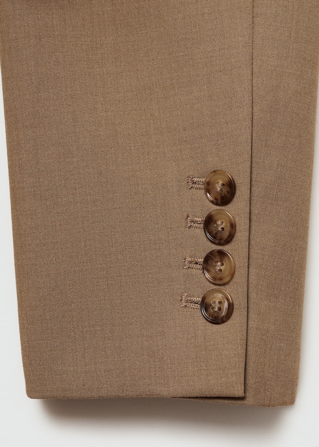 Thumbnail of Double-breasted straight-fit jacket - Medium Brown