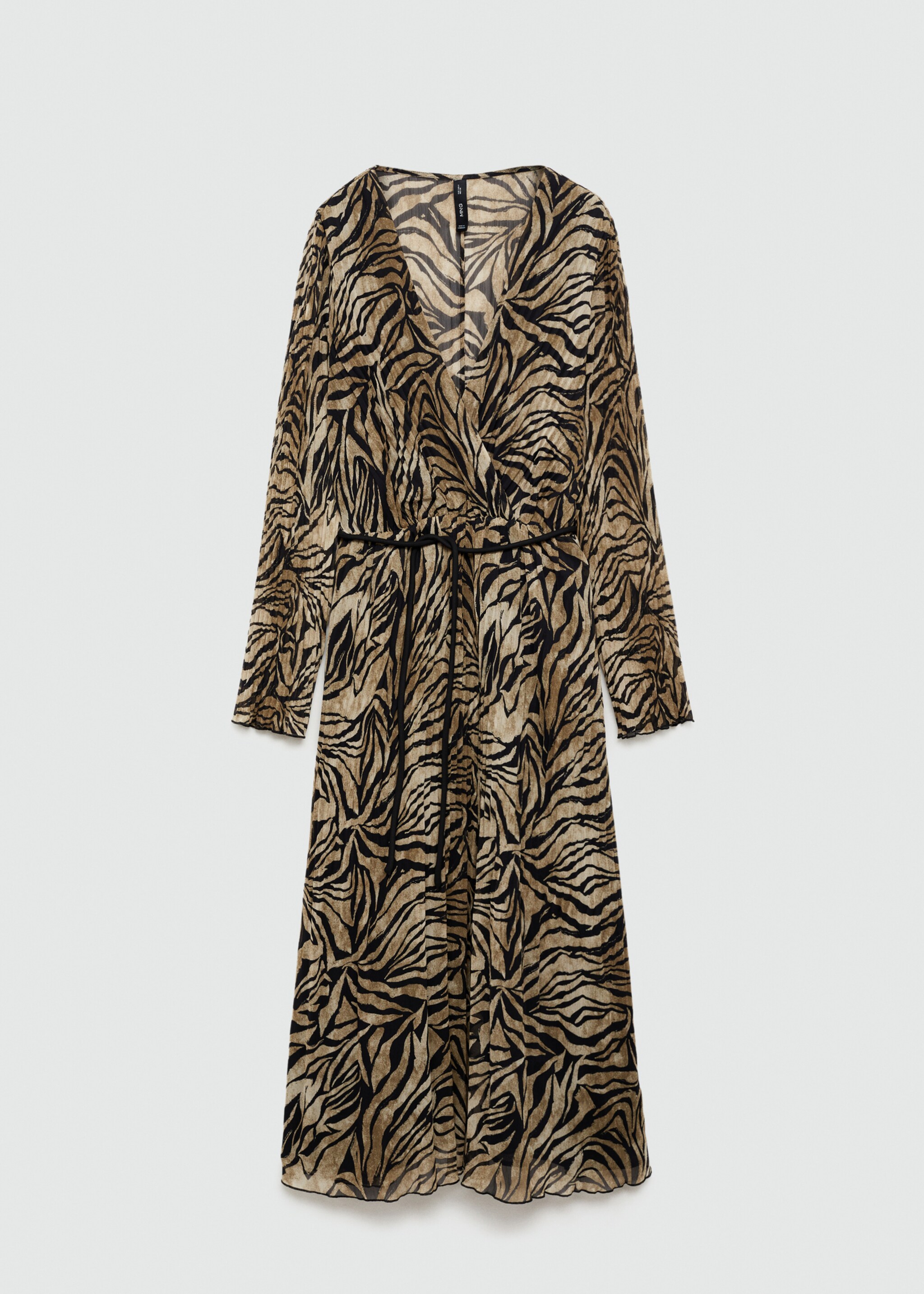 Leopard-print dress with bow - Article without model