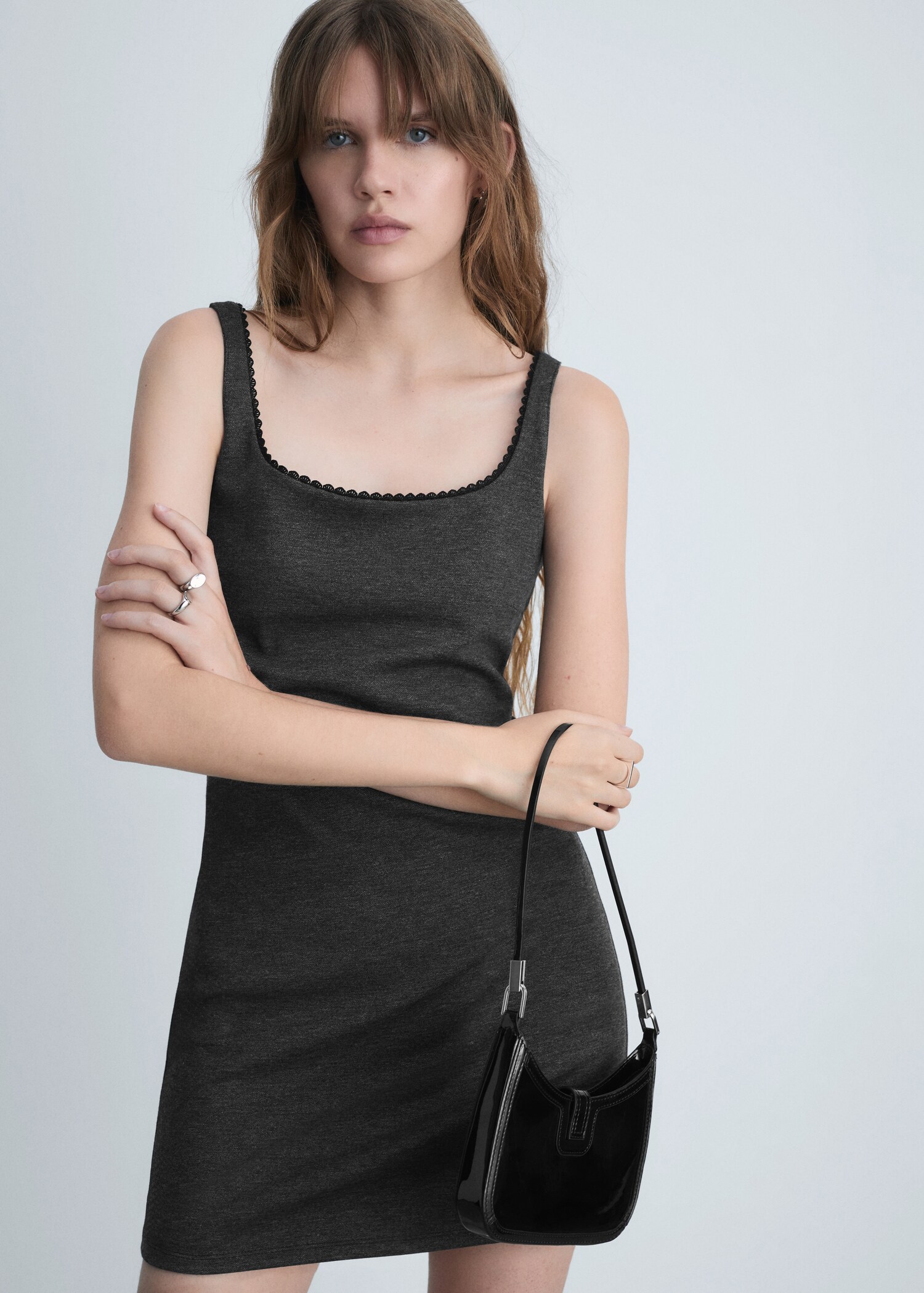 Lace detail dress - Medium plane