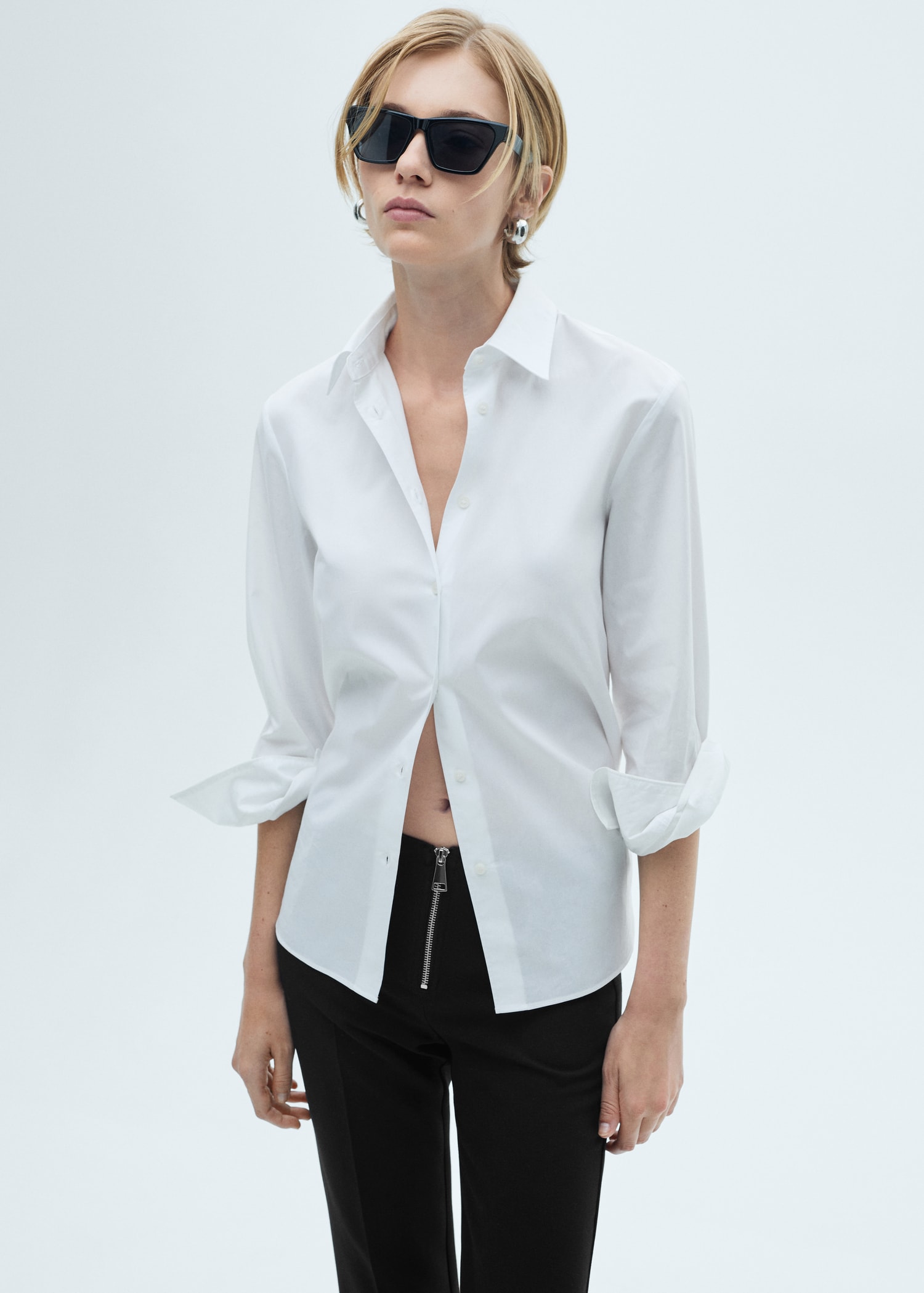 Flared pants with zip - Details of the article 2