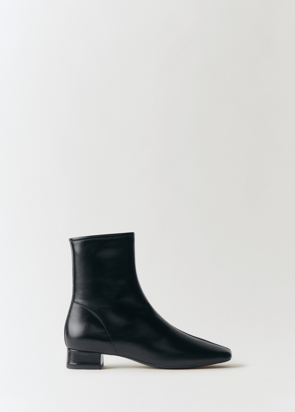 Mango leather ankle boots sale