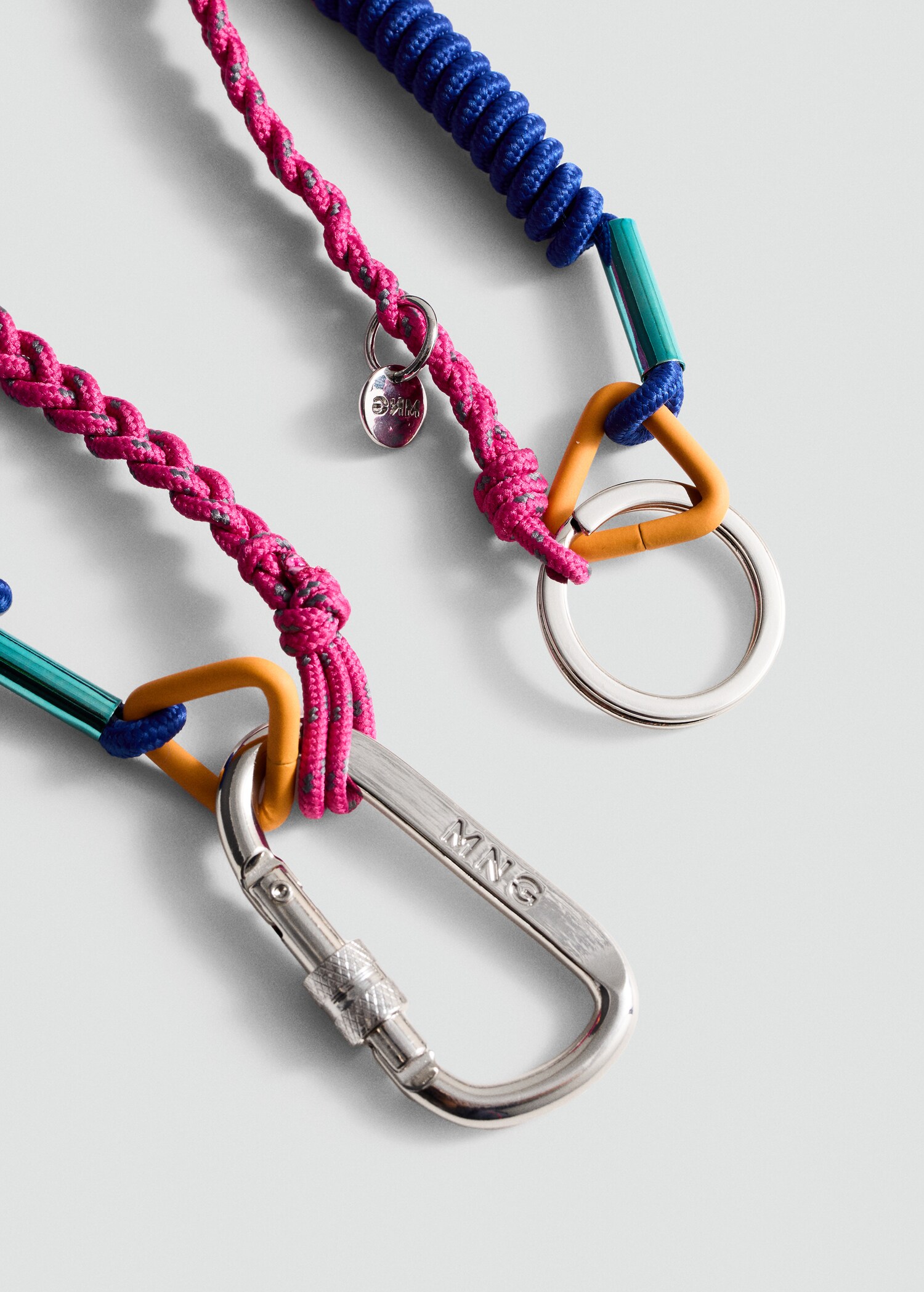 Carabiner keyring with combination - Medium plane