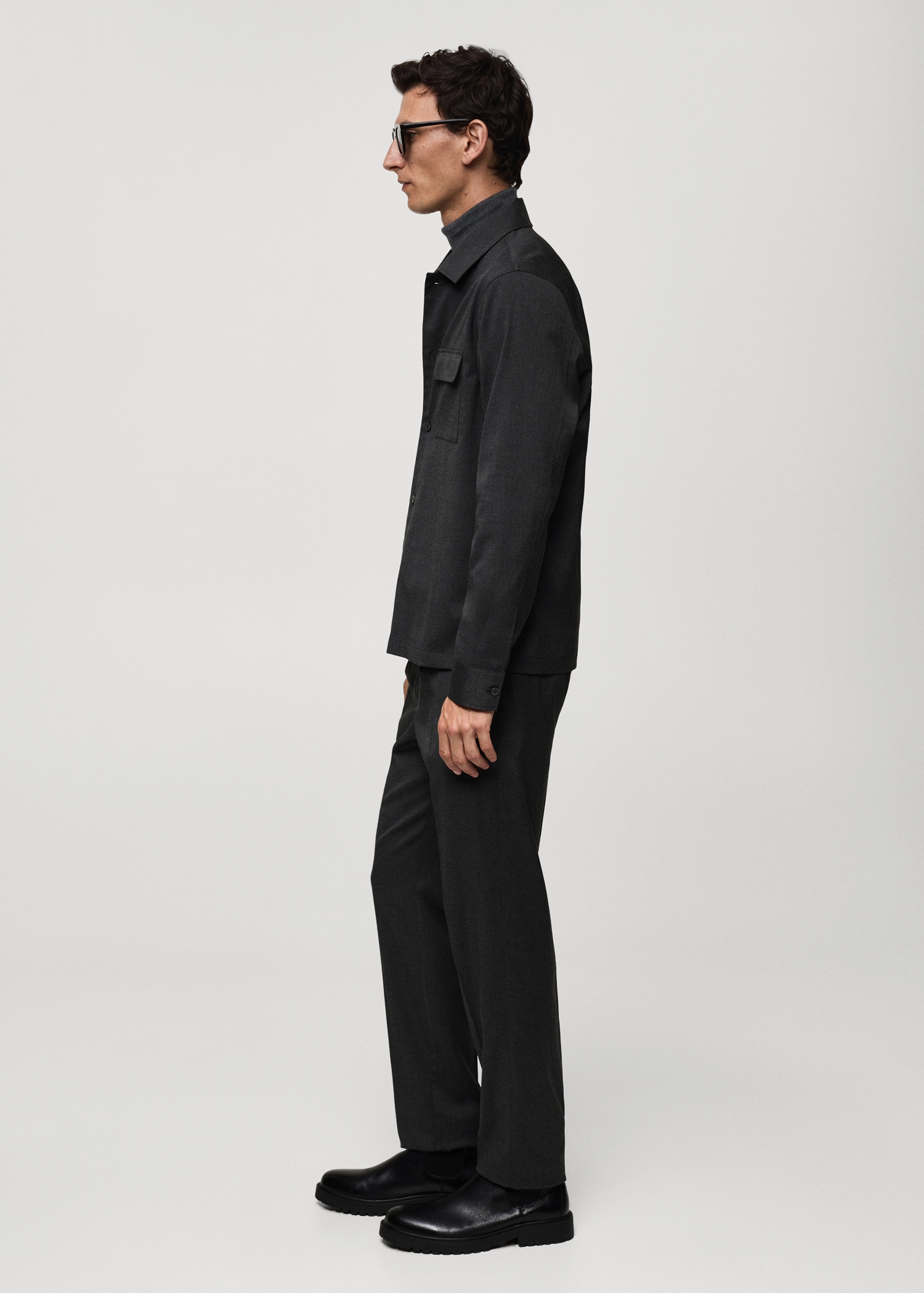 Pleated slim-fit trousers - Details of the article 6