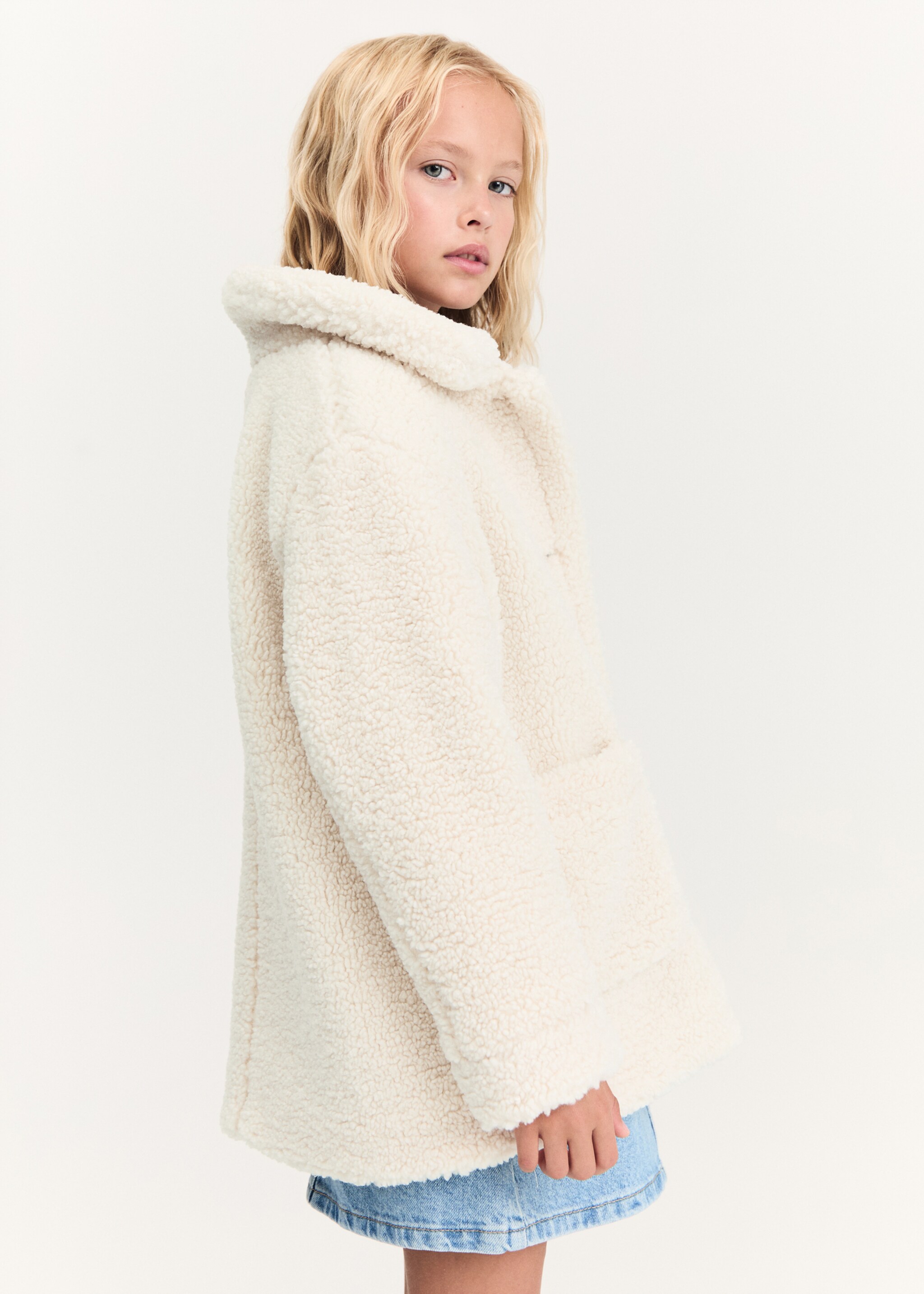 Manteau imitation mouton - Plan moyen