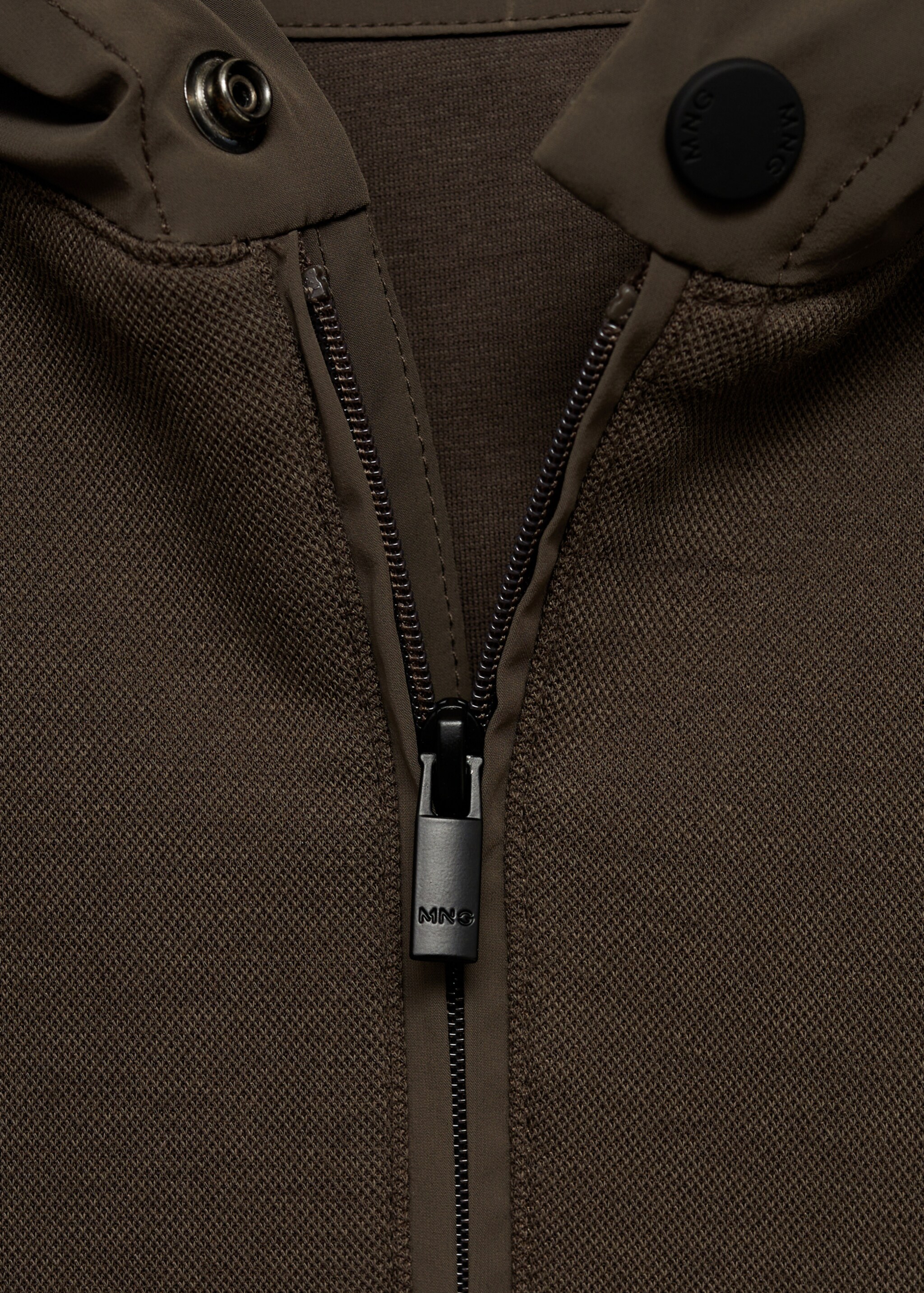Stretch fabric regular-fit hooded sweatshirt - Details of the article 8