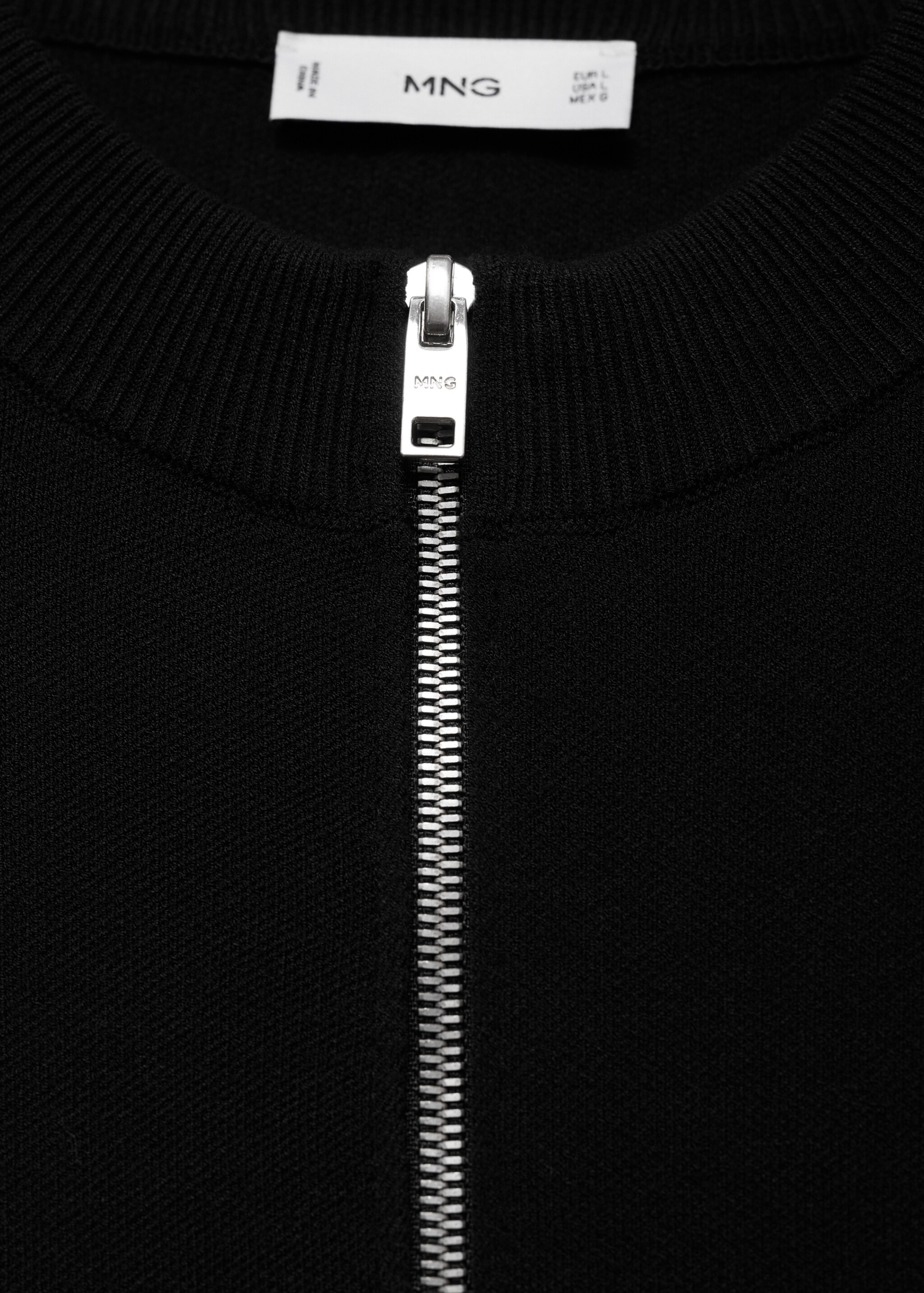 Medium-knit zip-up cardigan - Details of the article 8