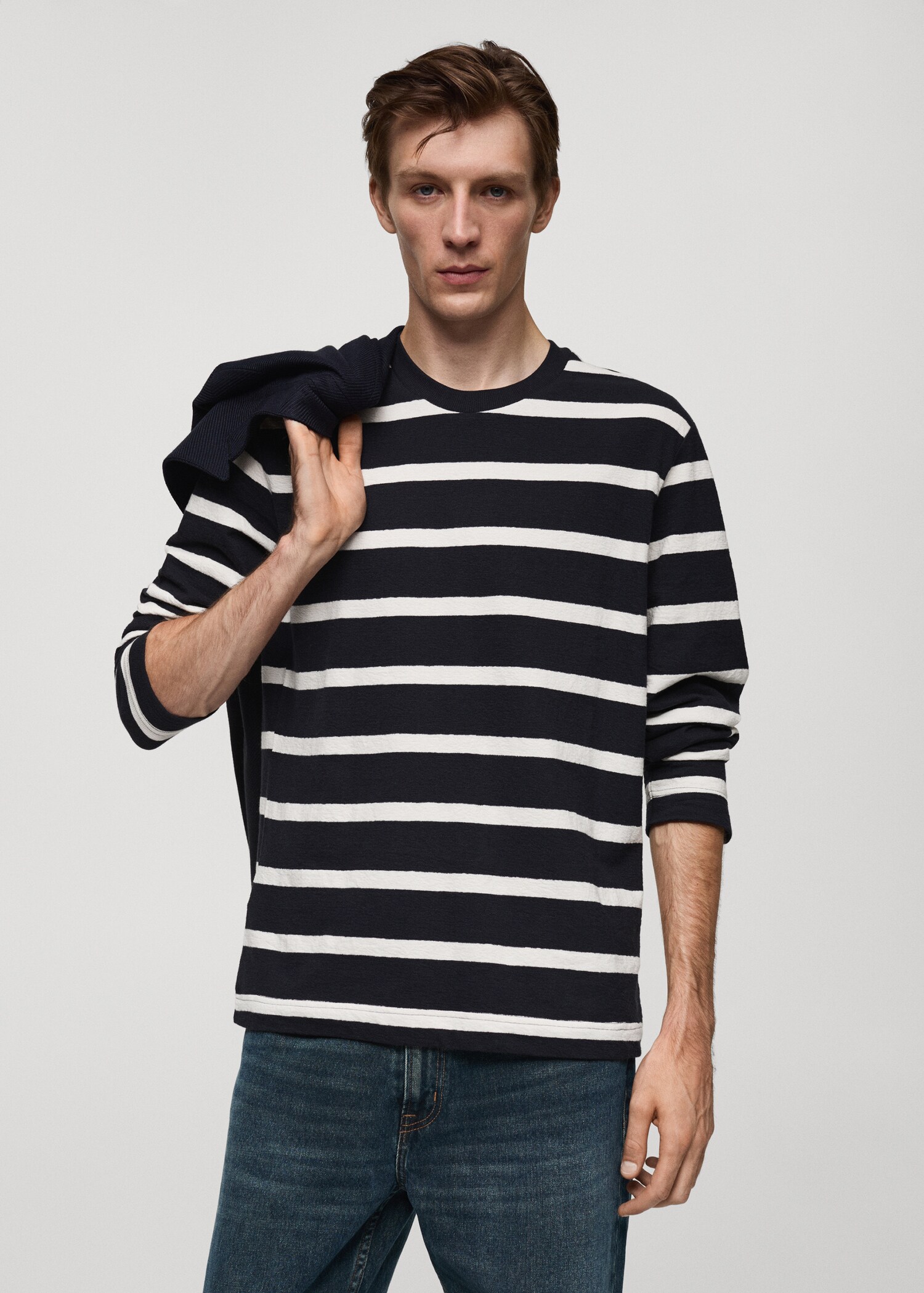 100% cotton striped t-shirt - Medium plane