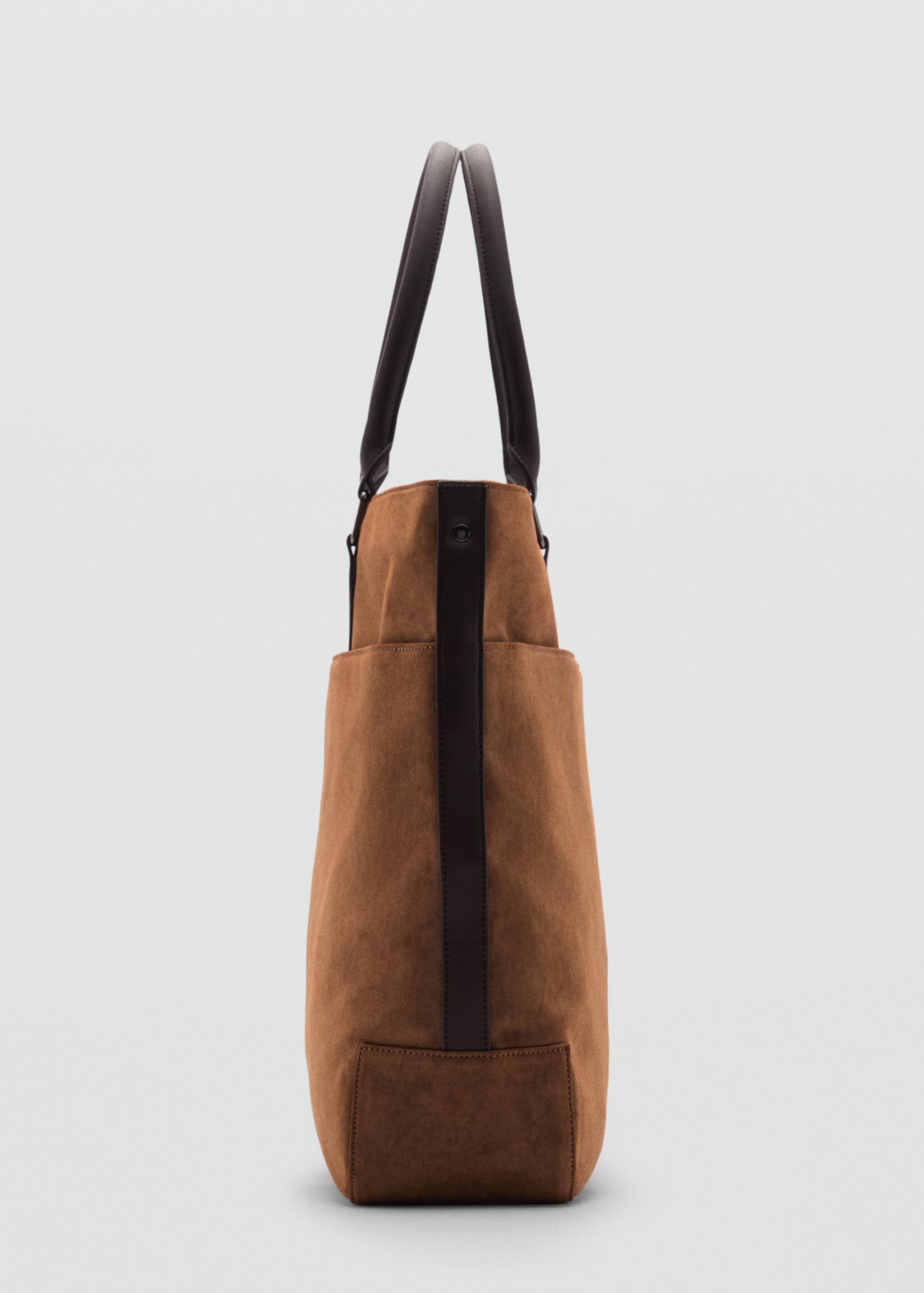 Suede leather effect shoulder bag - Details of the article 1