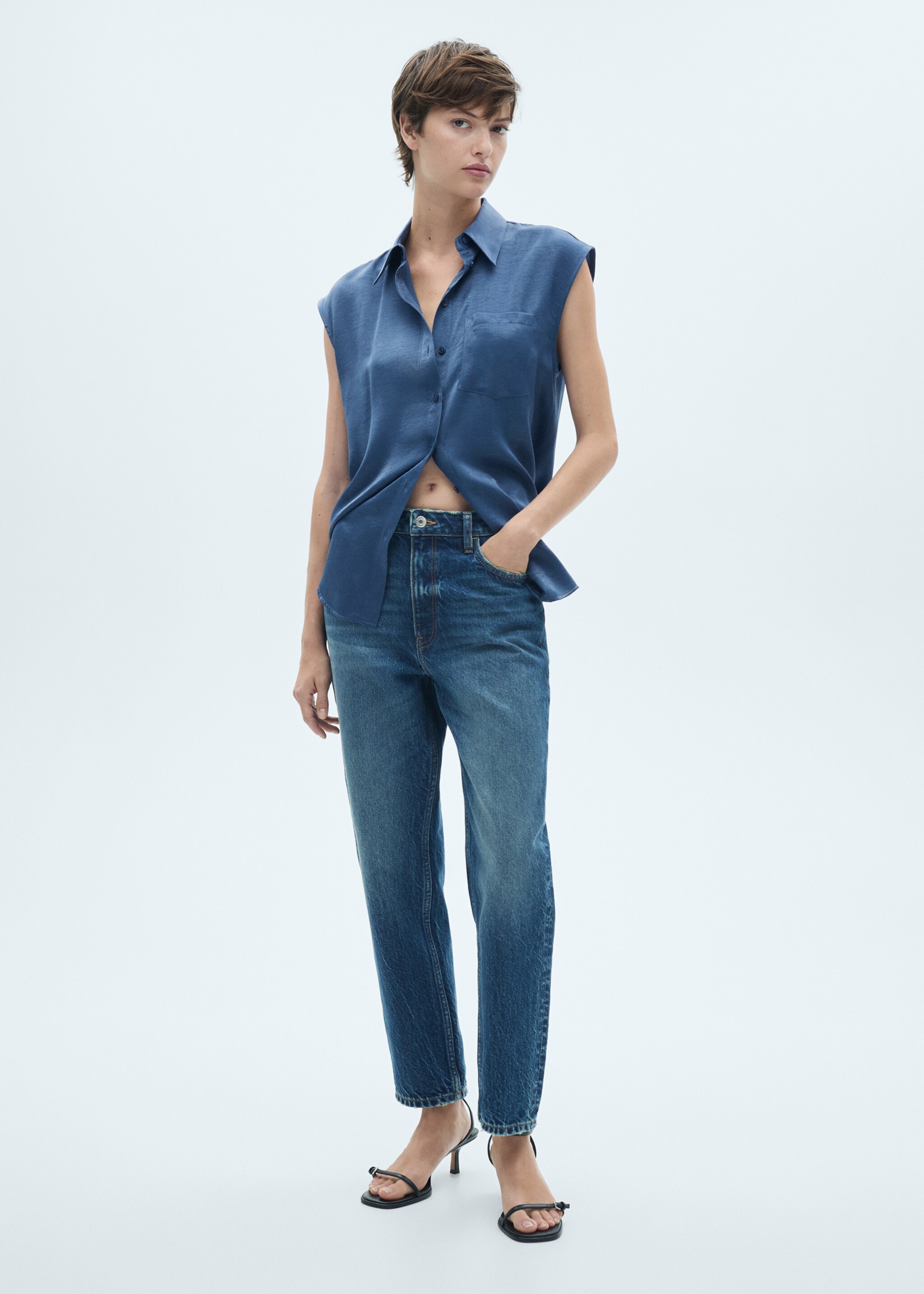 Camisa satinada lazo - Detalle del artículo 2