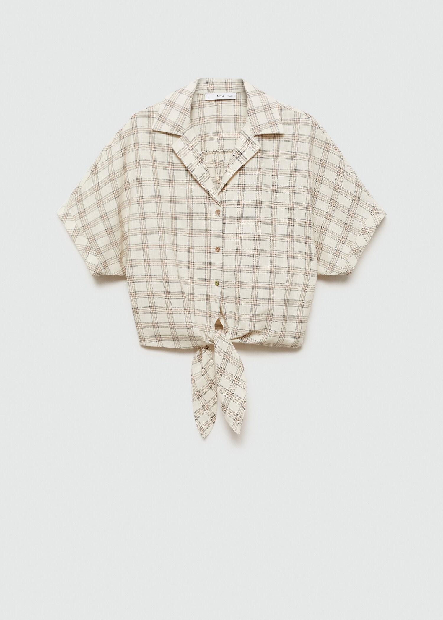 Check crop shirt - Article without model