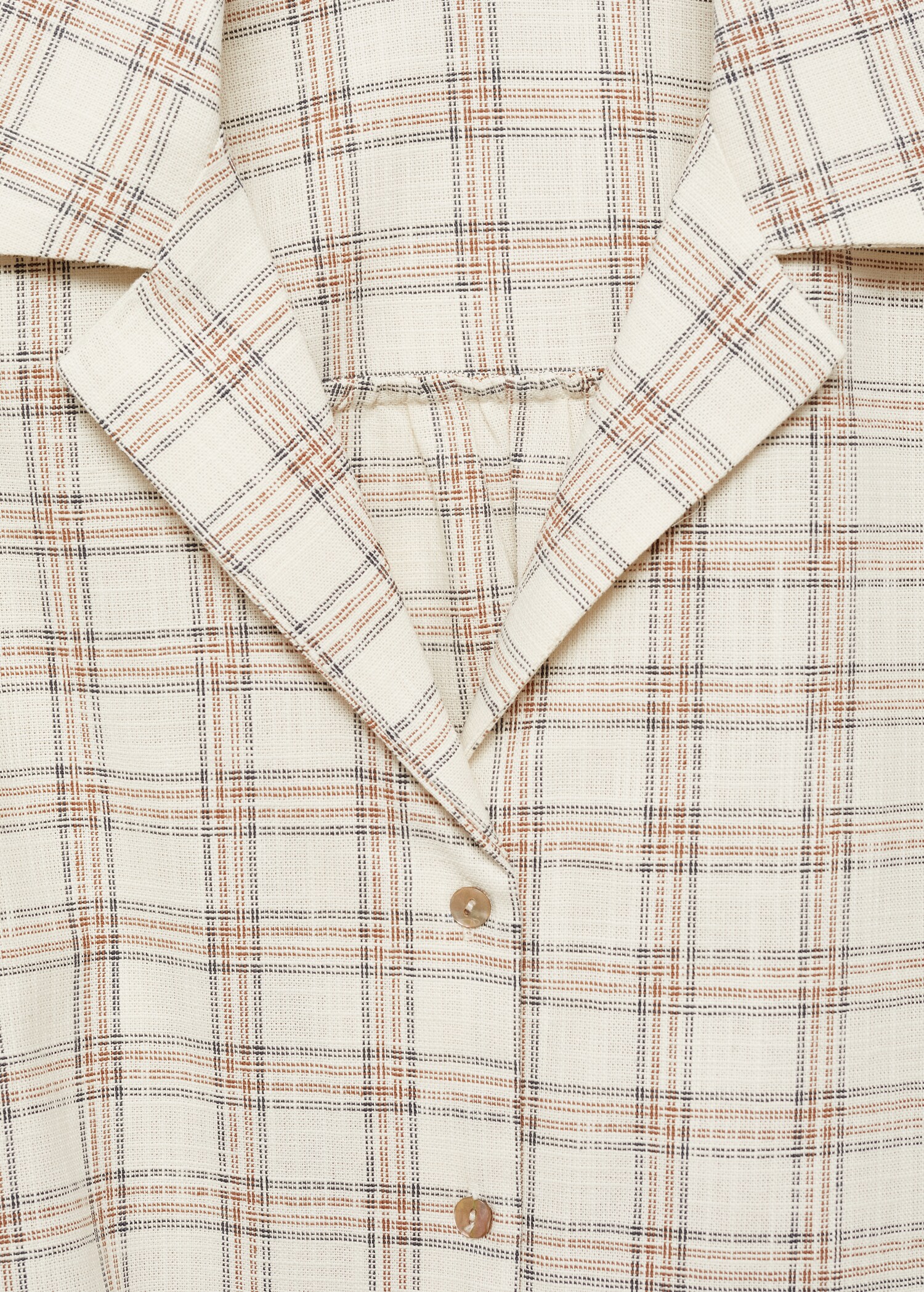Check crop shirt - Details of the article 8