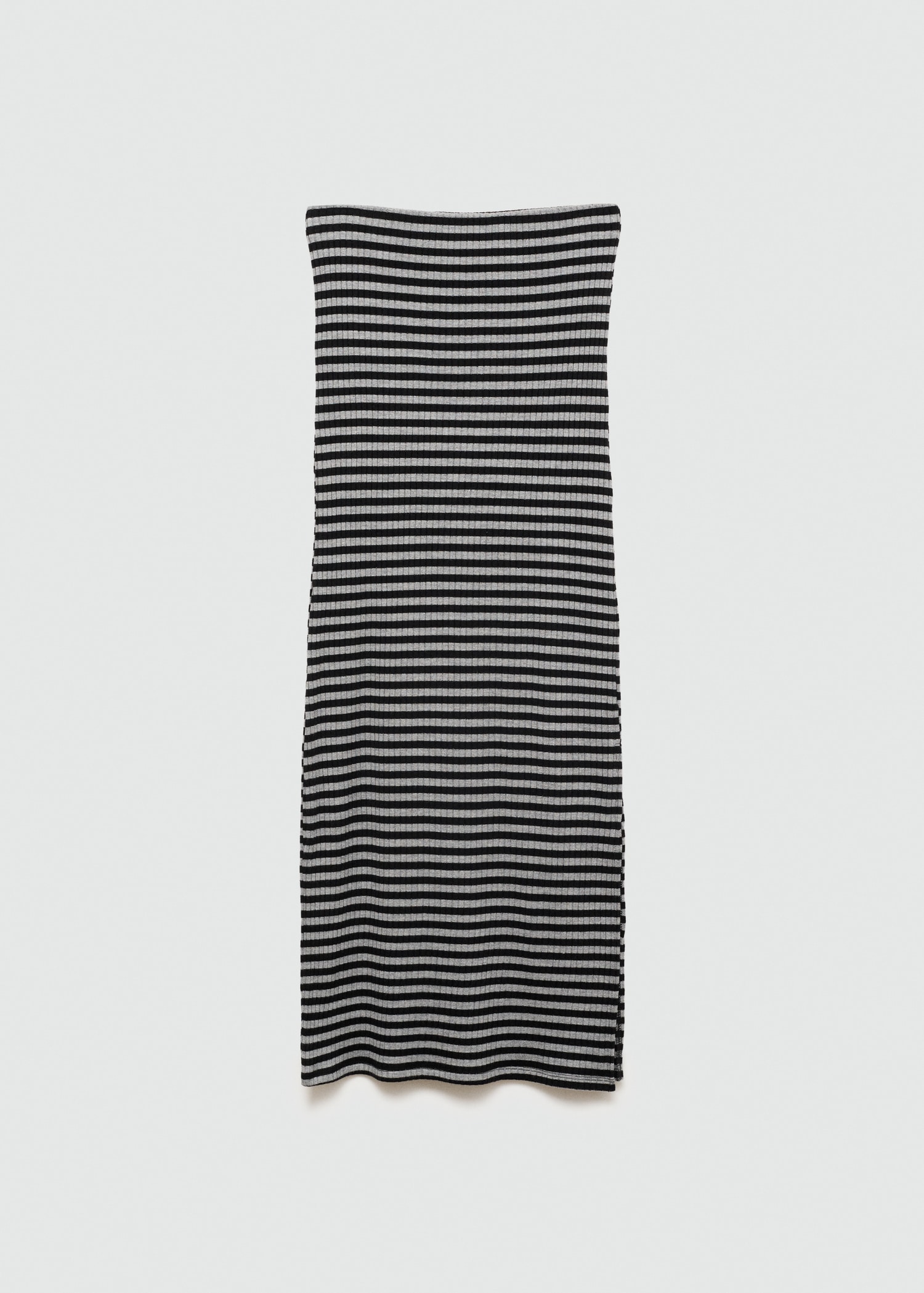 Slit striped skirt - Article without model
