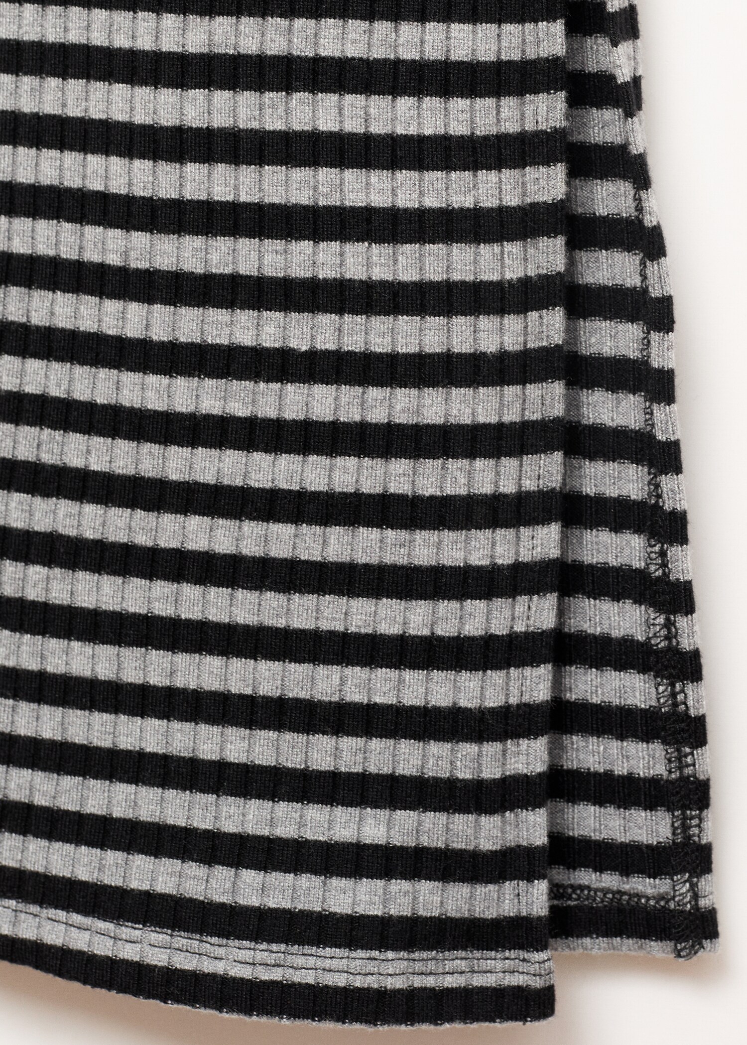 Slit striped skirt - Details of the article 0