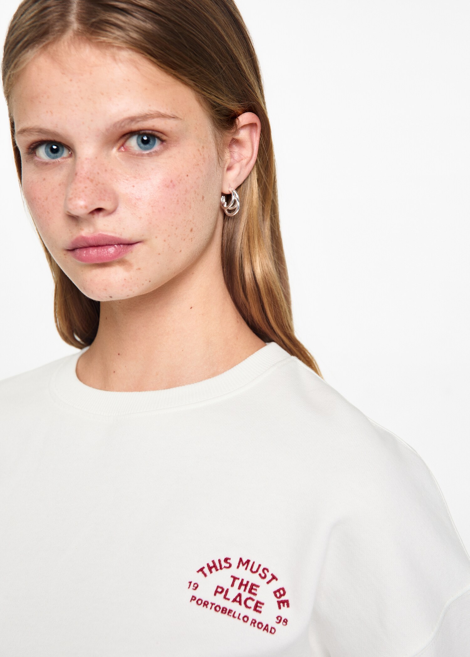 Printed cotton sweatshirt - Details of the article 4