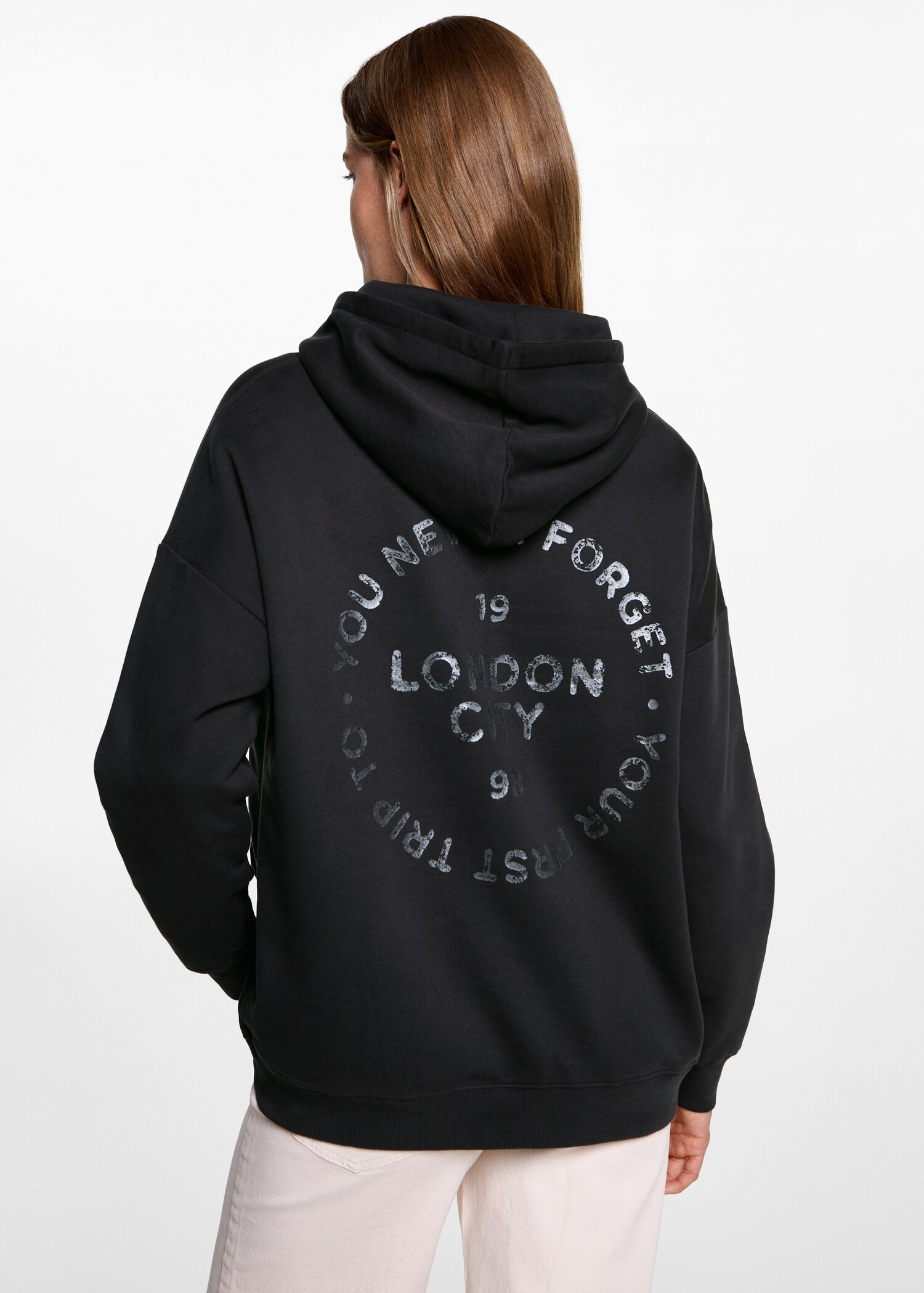 Printed hoodie - Reverse of the article