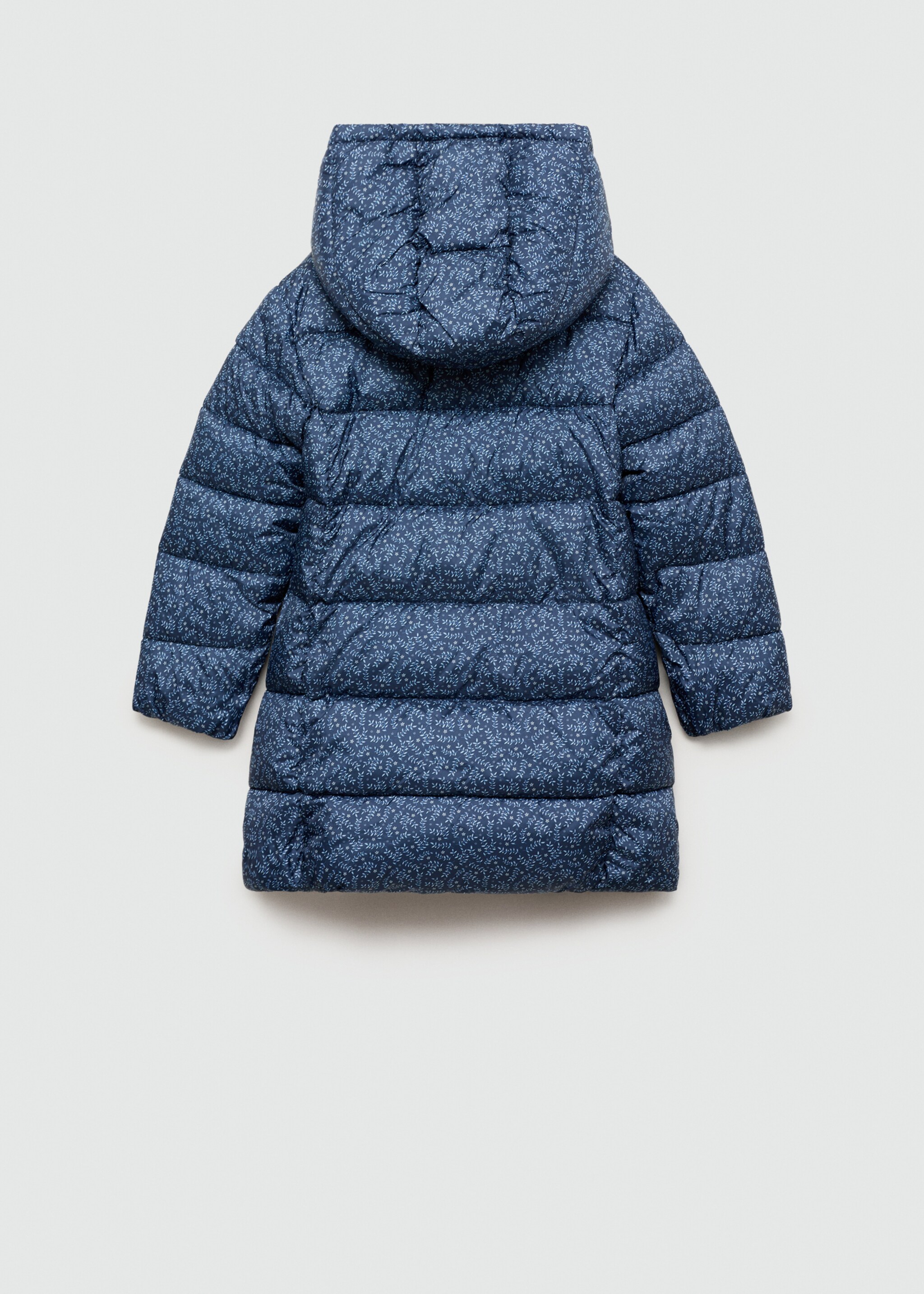 Flowers print quilted anorak - Reverse of the article