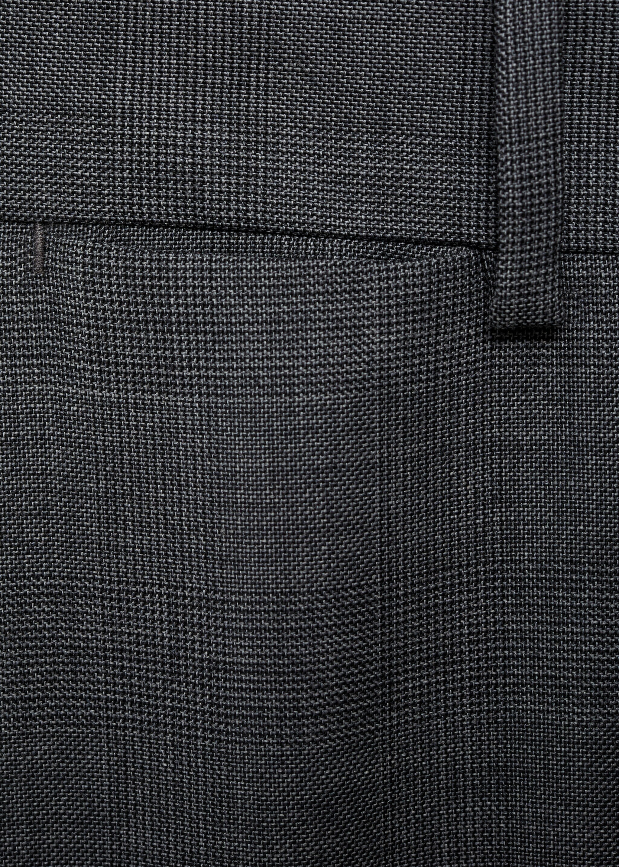 Pantalon de costume 100 % laine vierge carreaux écossais - Détail de l'article 8