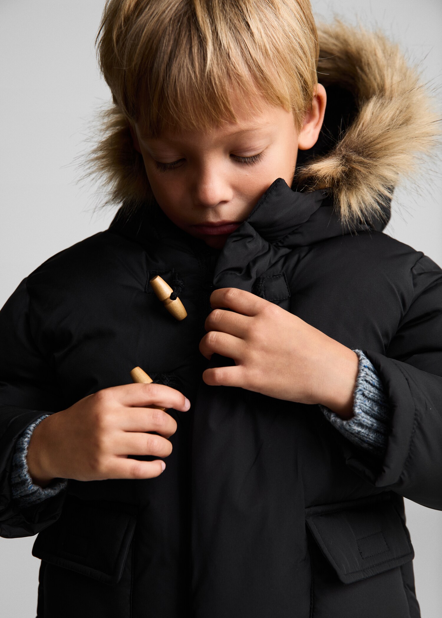 Anorak acolchado capucha pelo - Detalle del artículo 4
