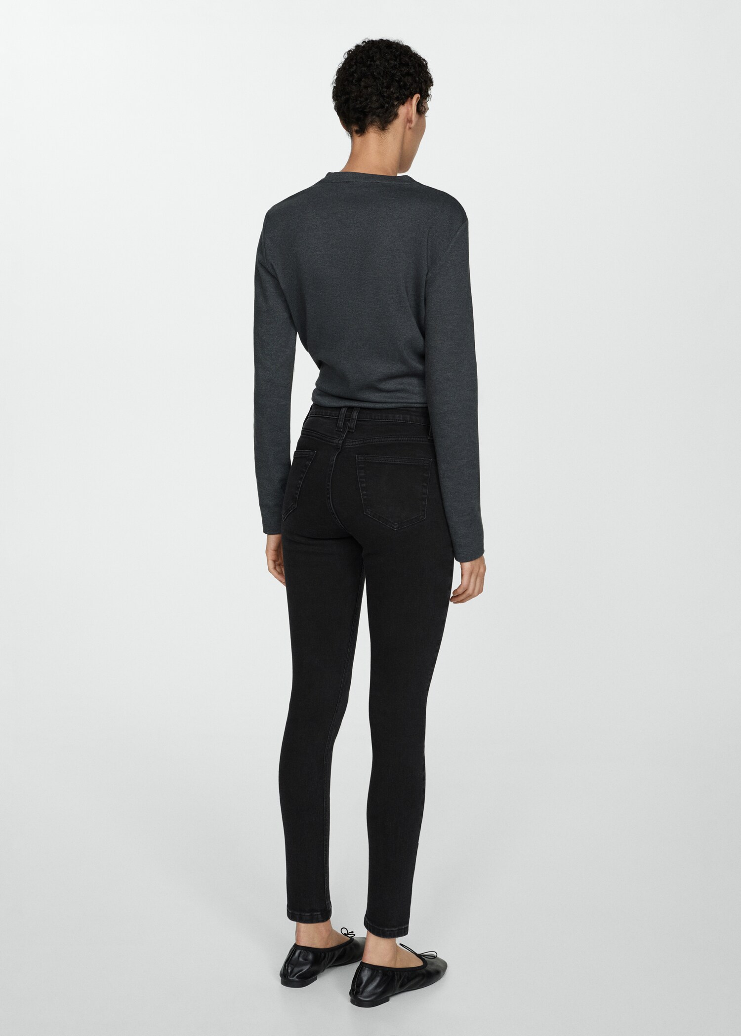 Jeans skinny tiro medio - Reverso del artículo