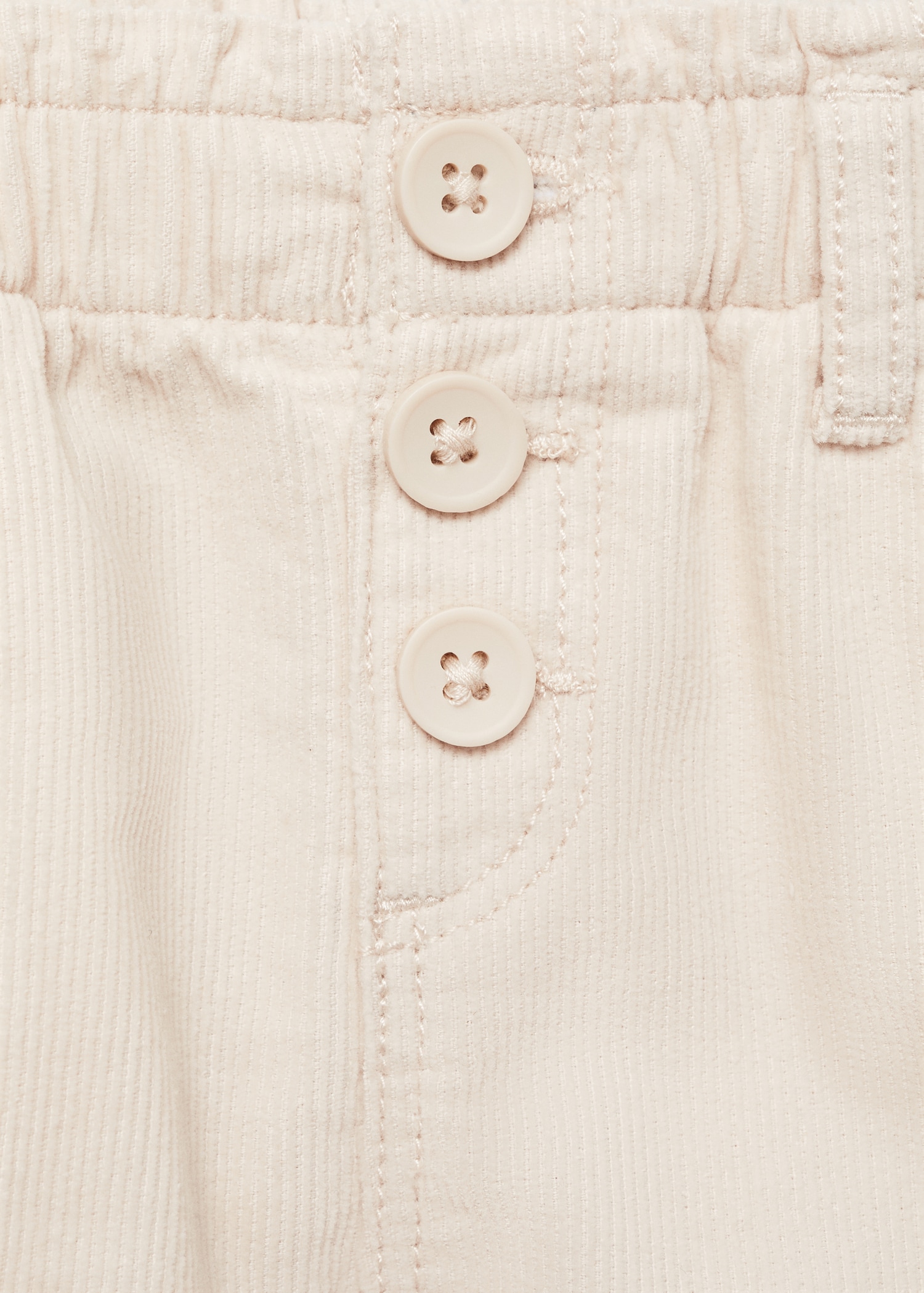 Corduroy shorts with buttons - Details of the article 8