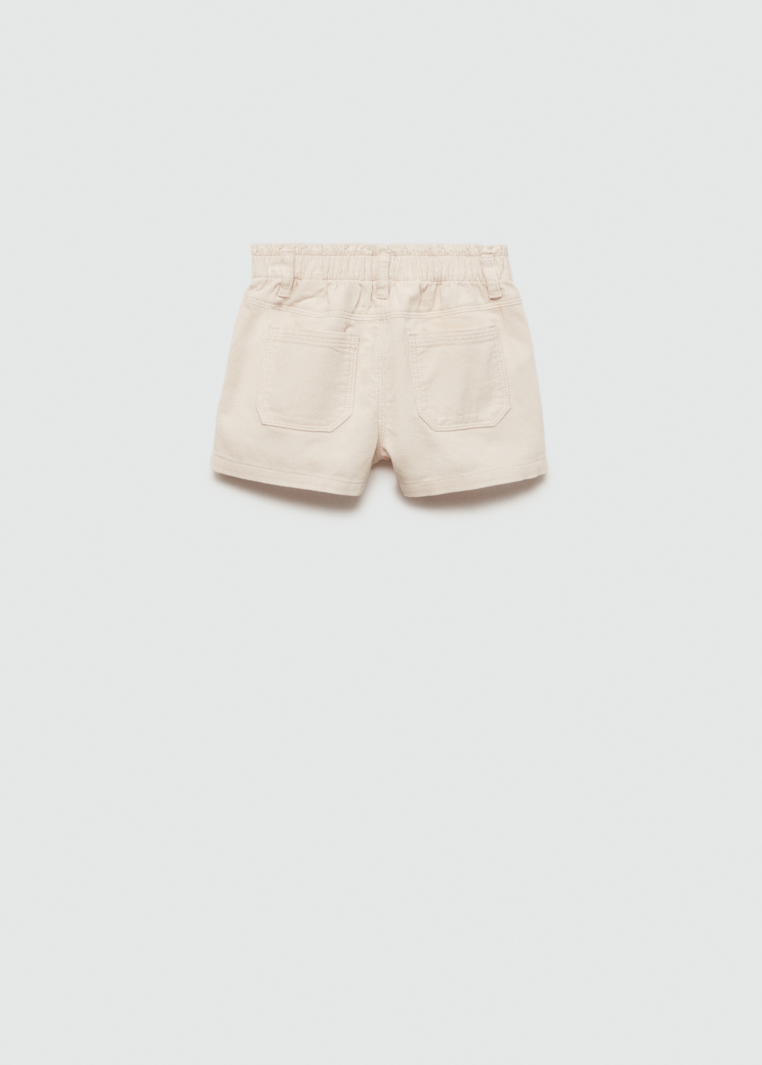 Corduroy shorts with buttons - Reverse of the article