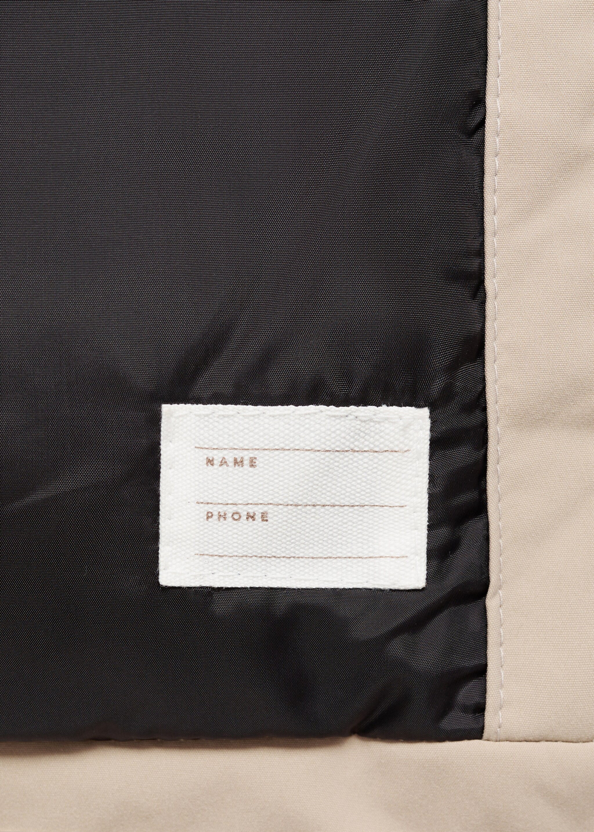 Quilted coat with fur-effect hood - Details of the article 8