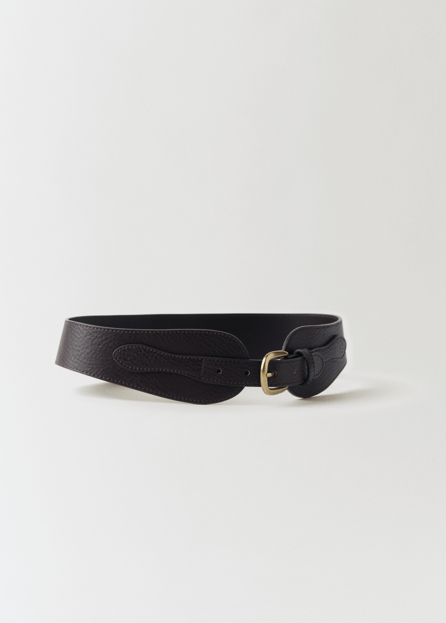 Ceinture large cuir - Plan moyen