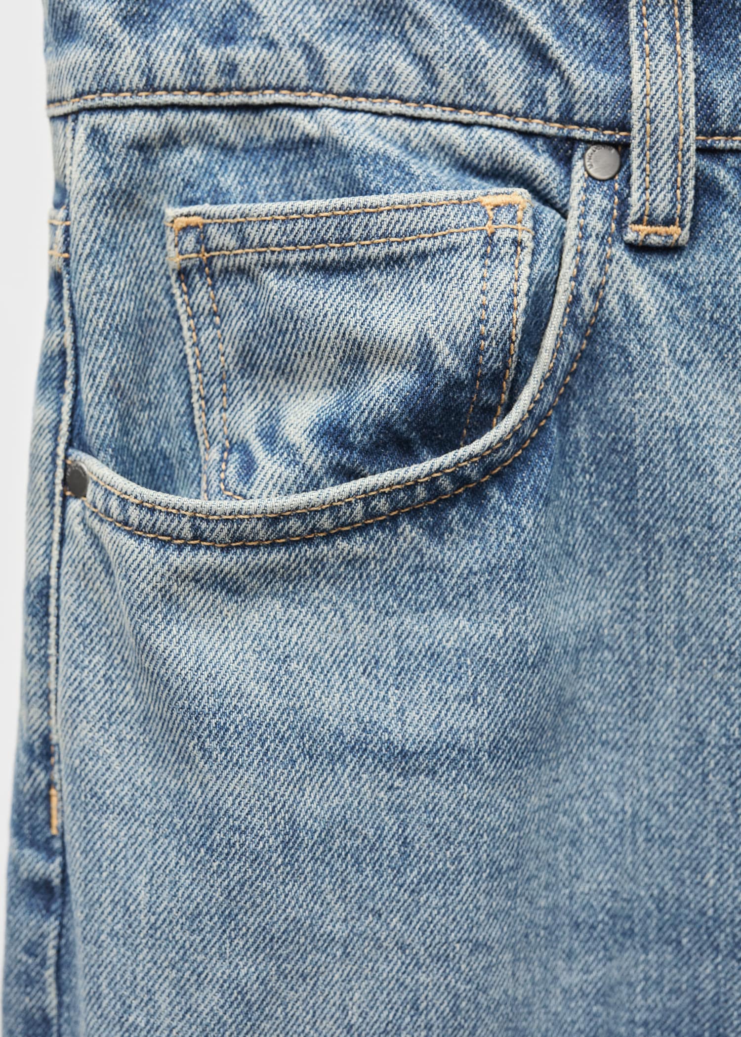 Low waist wideleg jeans - Details of the article 8