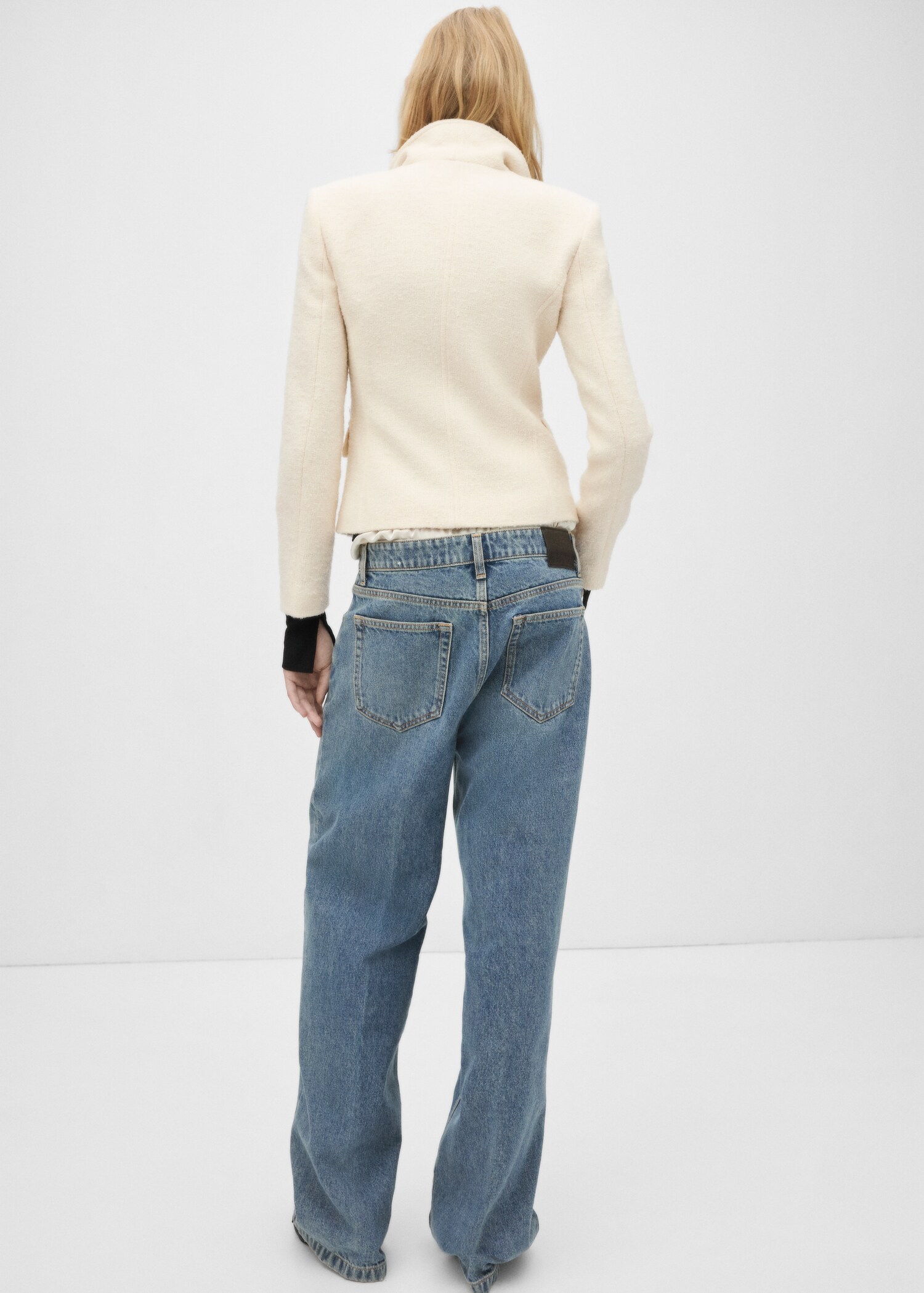 Low waist wideleg jeans - Reverse of the article