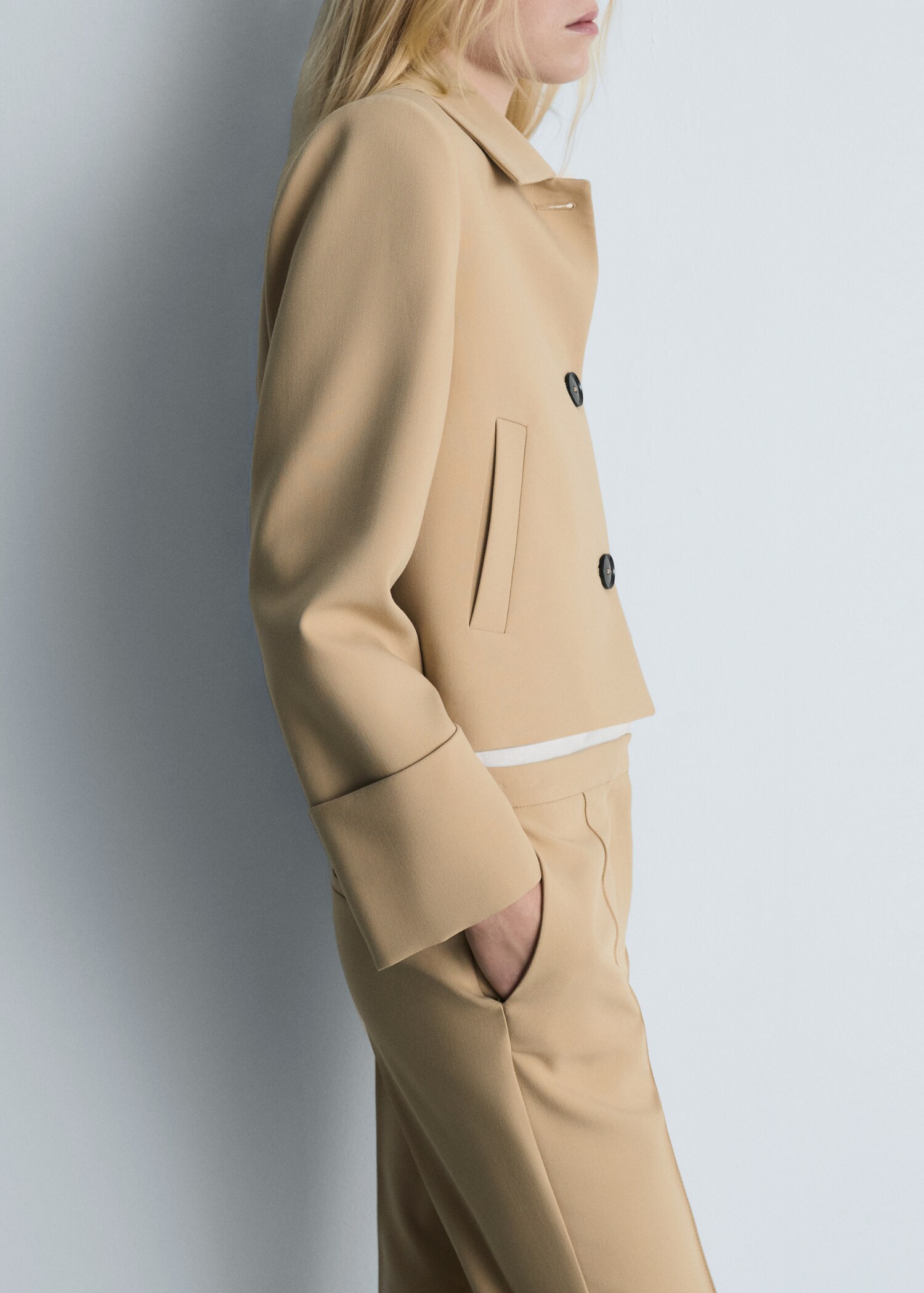 Chaqueta estructura botones - Plano medio