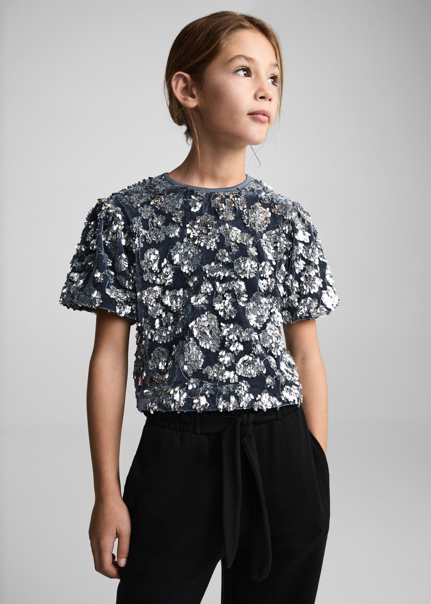 Cotton wideleg trousers - Medium plane