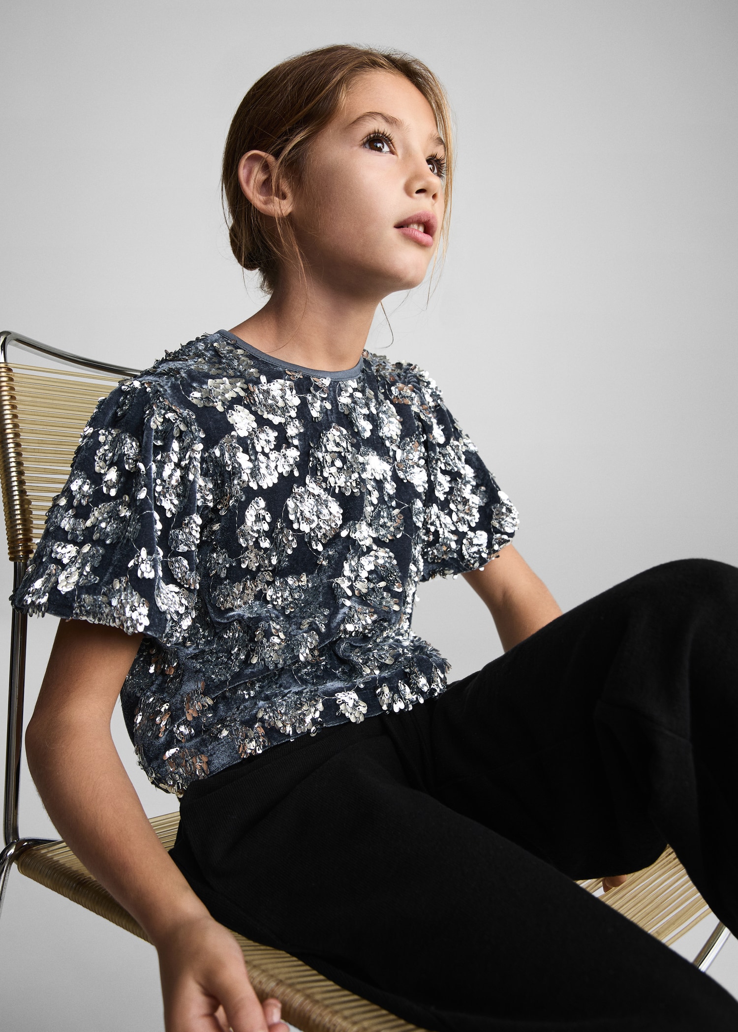 Cotton wideleg trousers - Details of the article 2