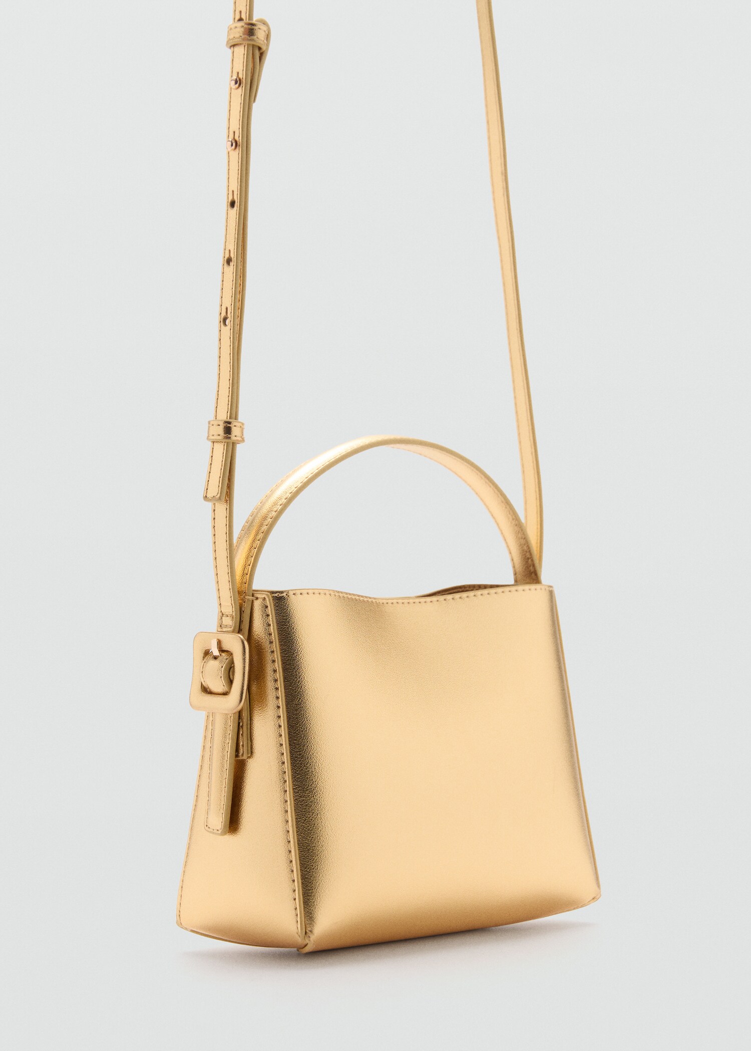 Metallic Mini shopper Bag Women MANGO USA metallic-mini-shopper-bag-women-mango-usa