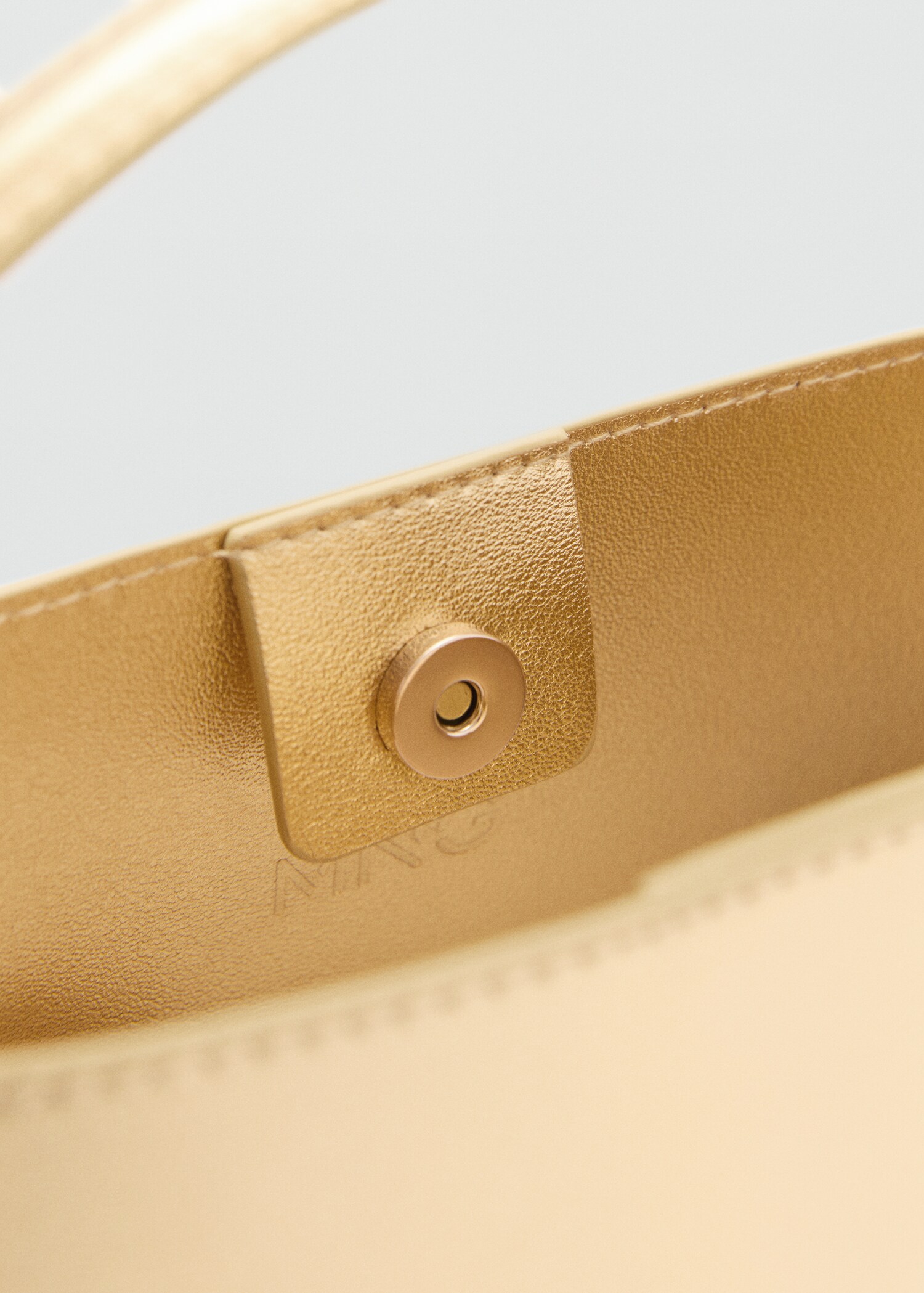 Metalik mini shopper çanta - Ürün detayı 2